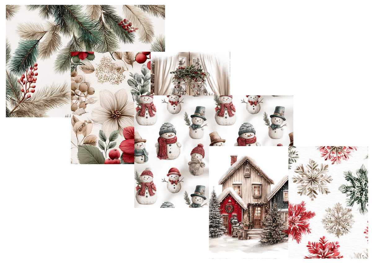 LovedbyGaby journalpapier set Cotton Christmas