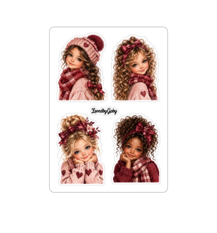 LovedbyGaby stickers Kiddies Bordeaux