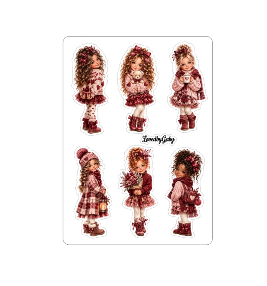 LovedbyGaby stickers Kiddies Bordeaux