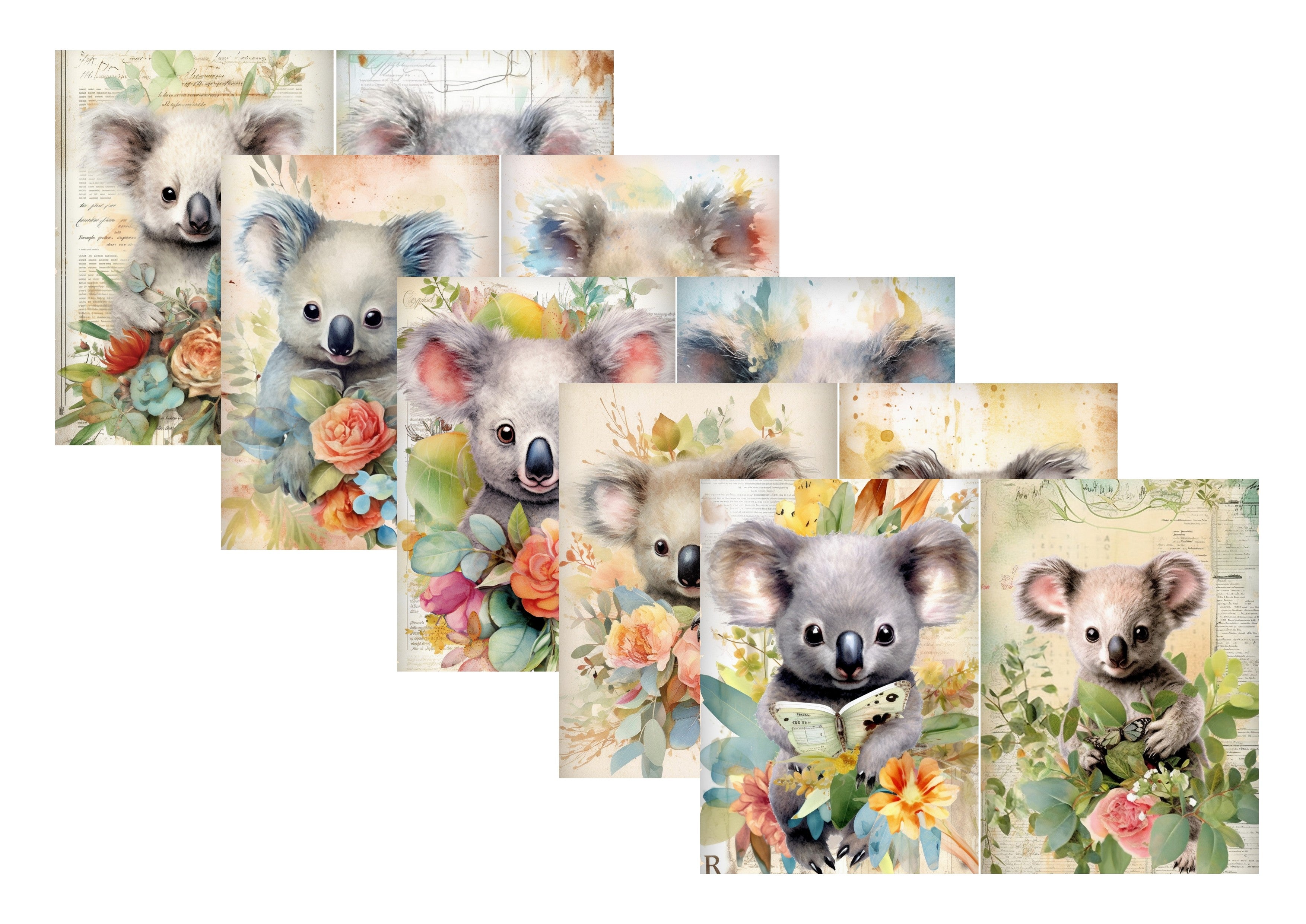 LovedbyGaby A4 journalpapier set Koala