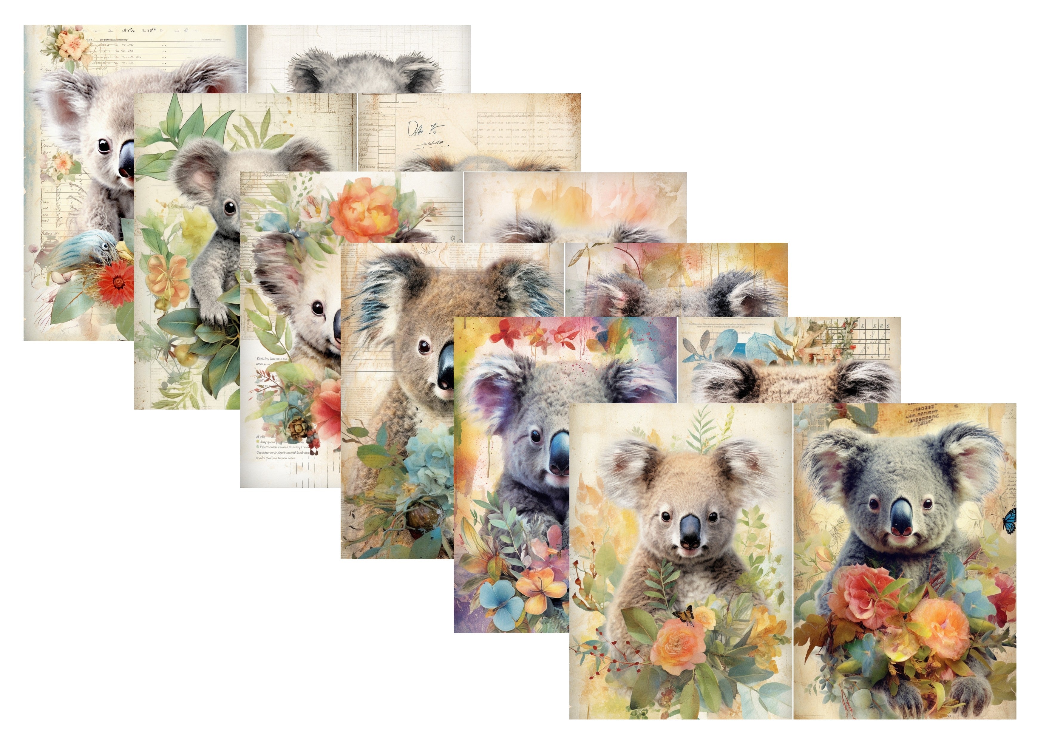 LovedbyGaby A4 journalpapier set Koala