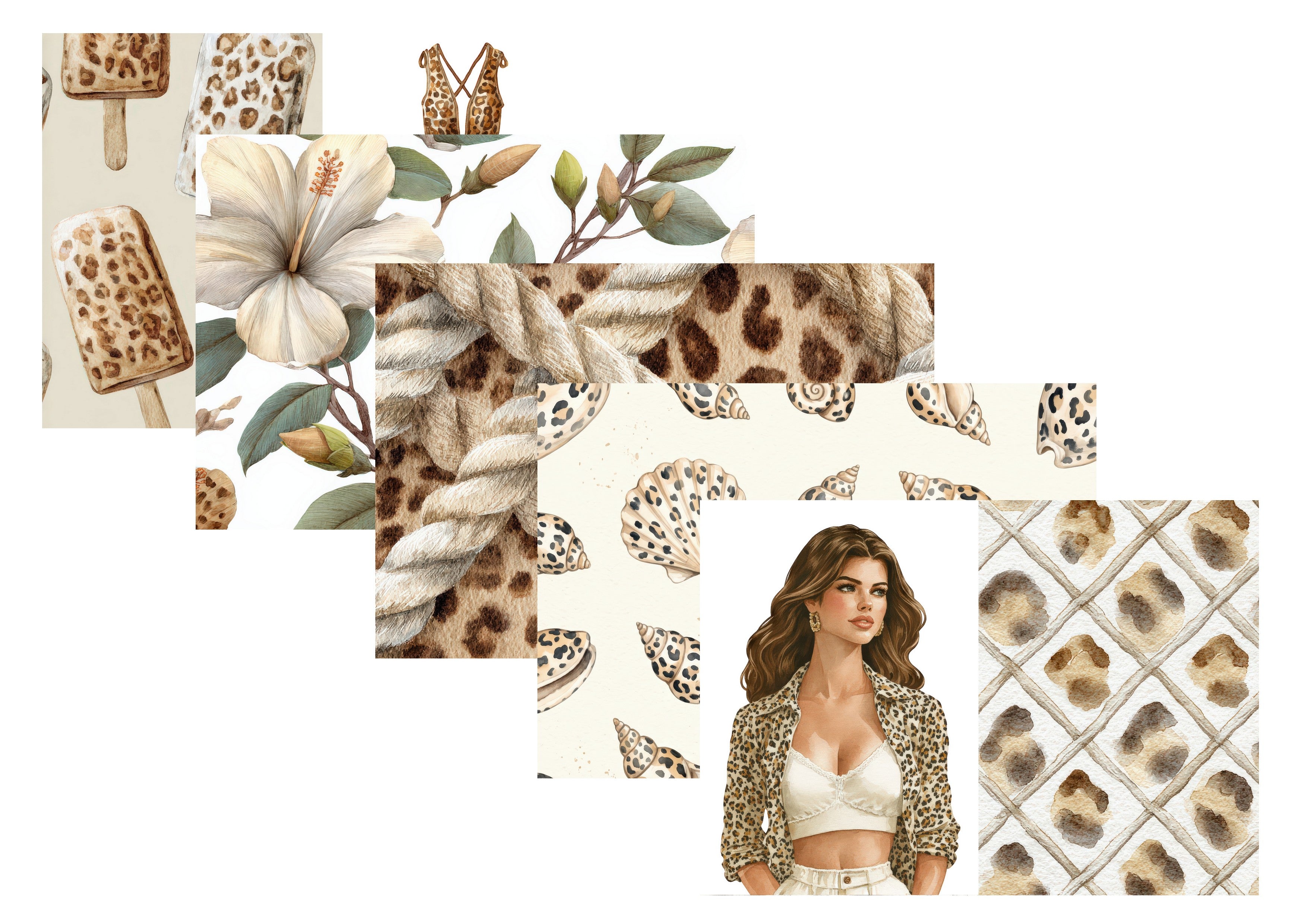 LovedbyGaby papierset Leopard