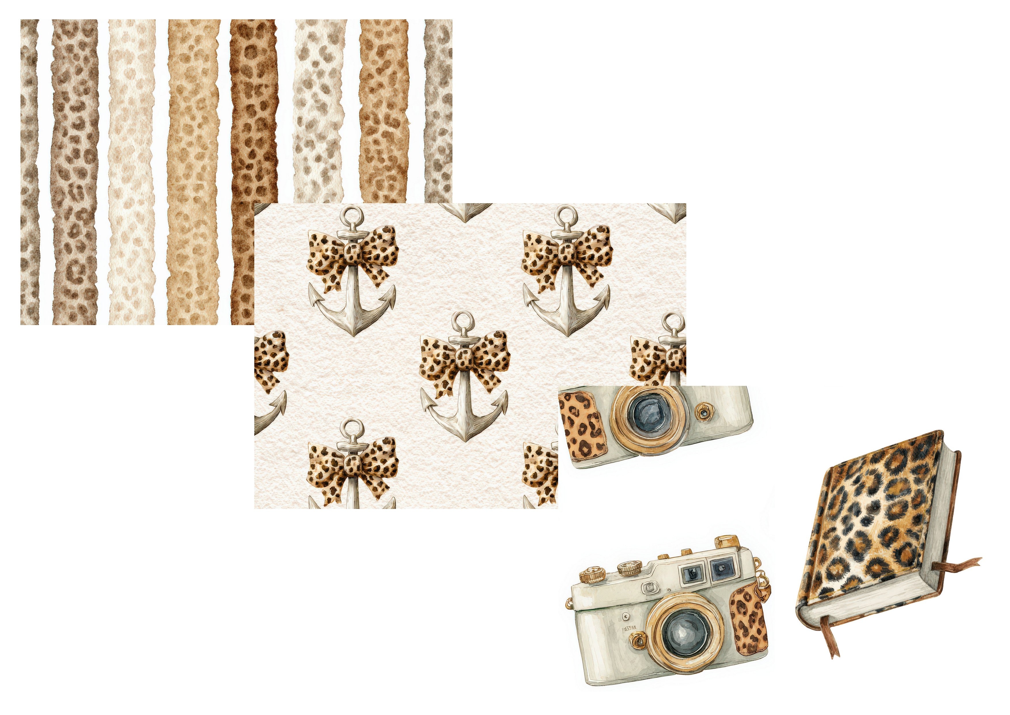 LovedbyGaby papierset Leopard