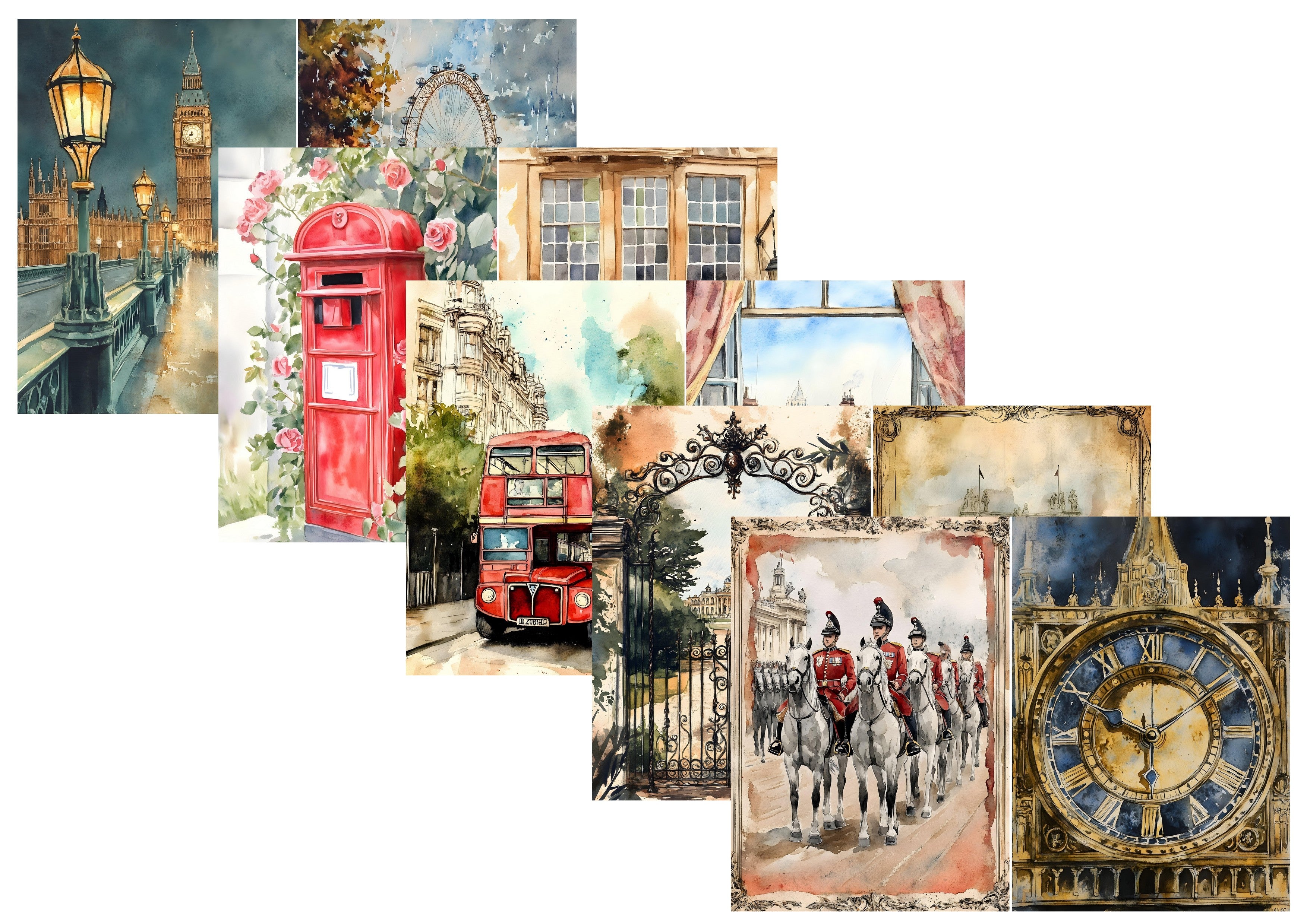 LovedbyGaby A4 journalpapier set Londen