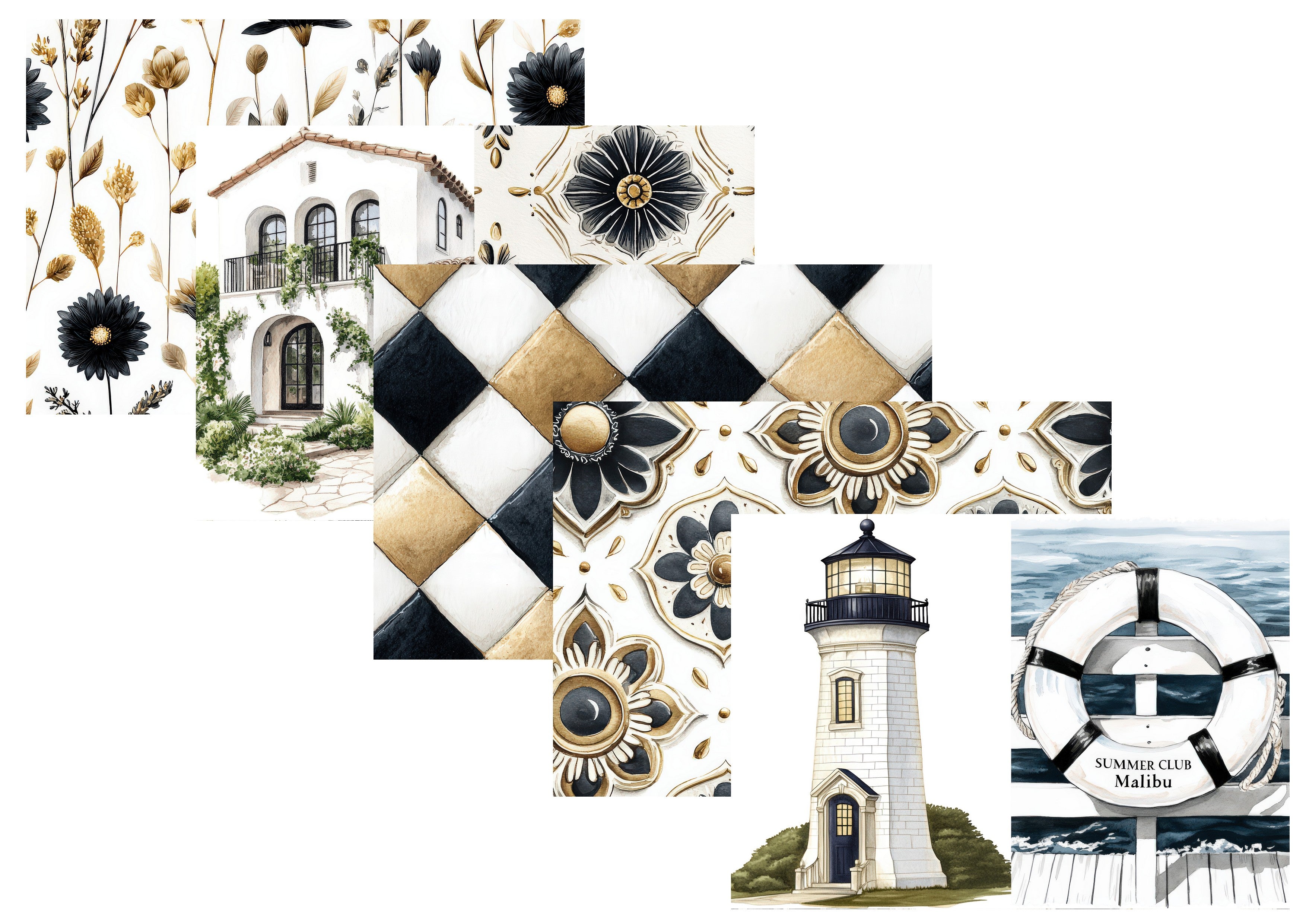 LovedbyGaby journalpapier set Coastal Luxury