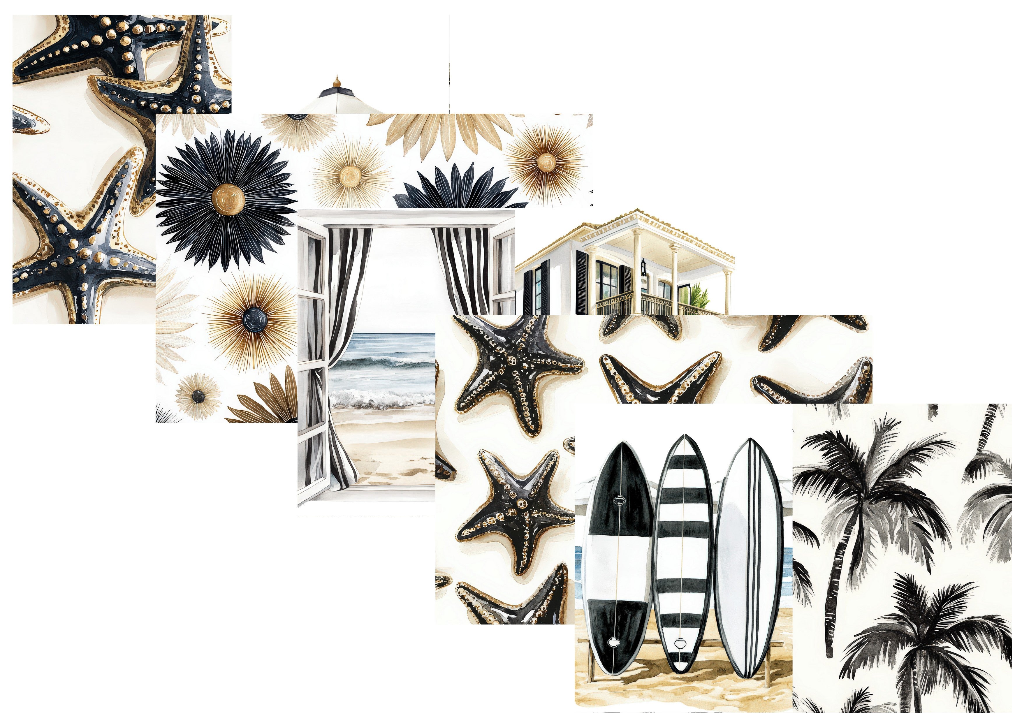 LovedbyGaby journalpapier set Coastal Luxury