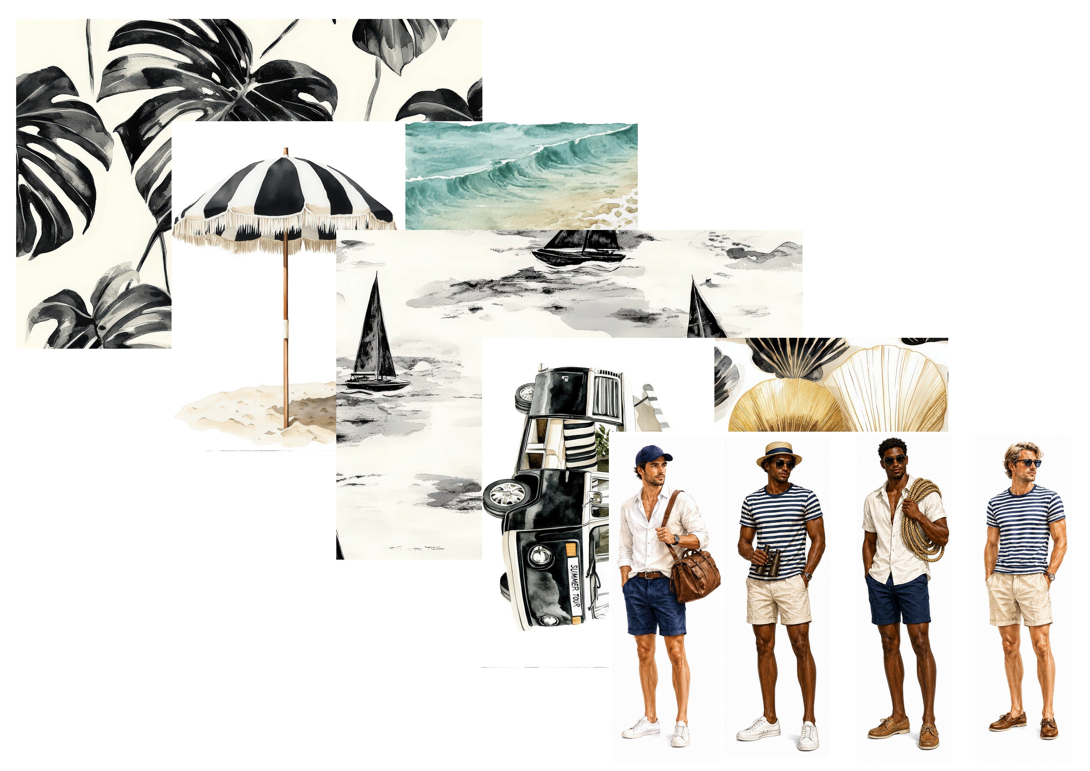 LovedbyGaby journalpapier set Coastal Luxury