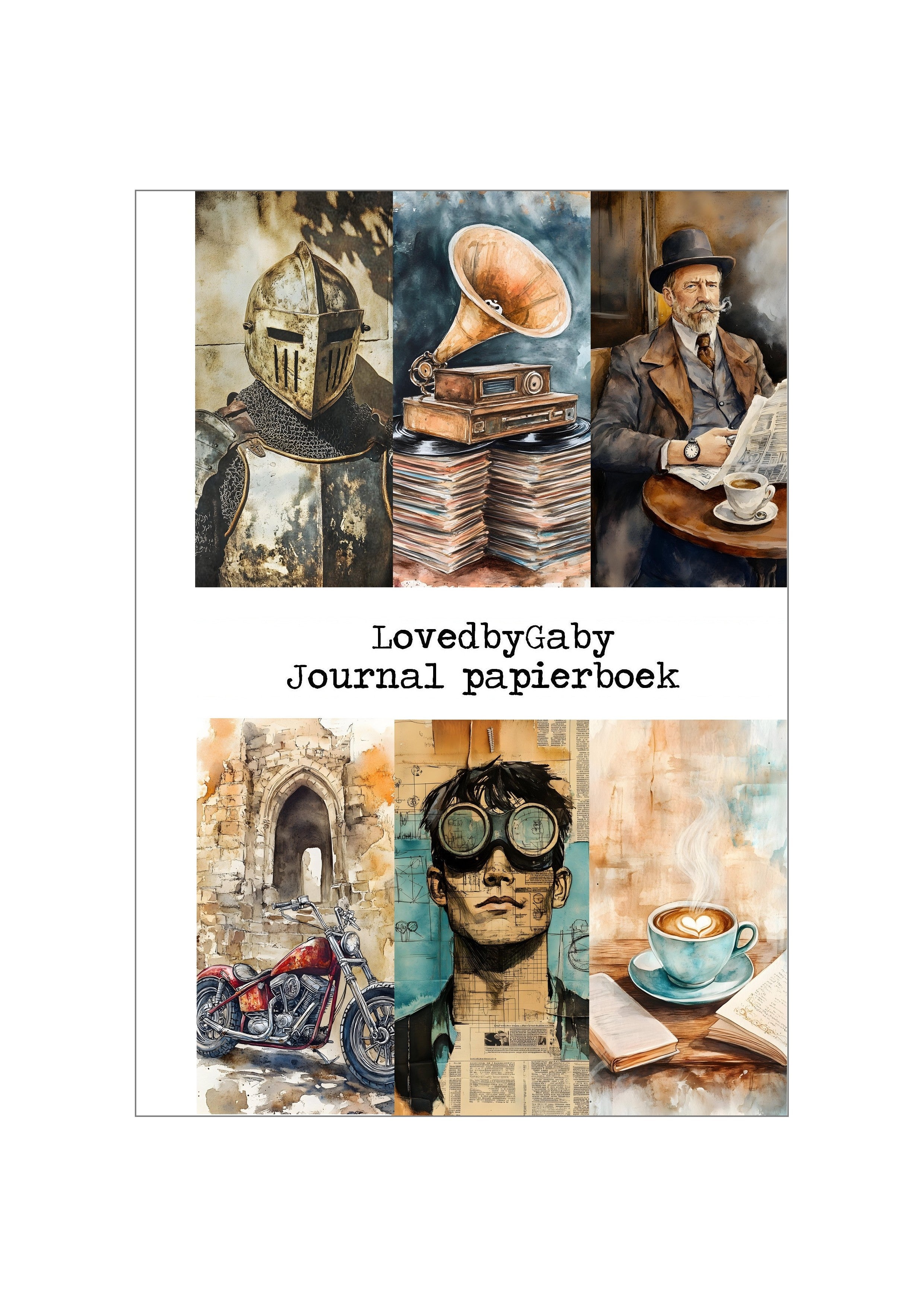 LovedbyGaby A5 journalpapier boek Men