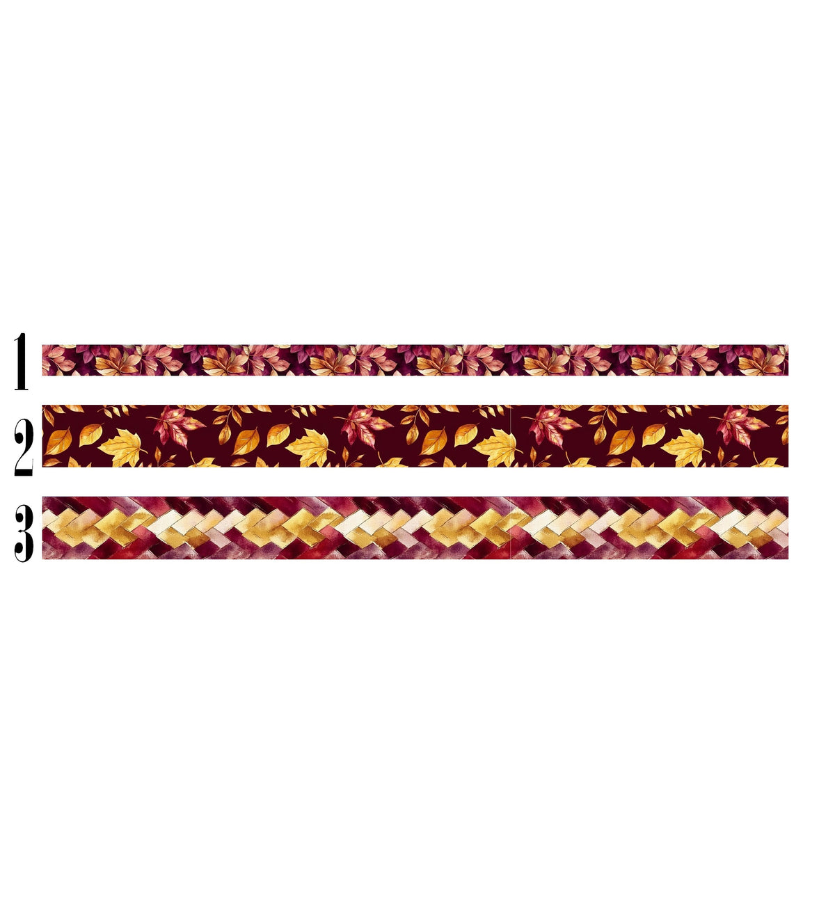 LovedbyGaby washi / /masking tapes Fall Burgundy