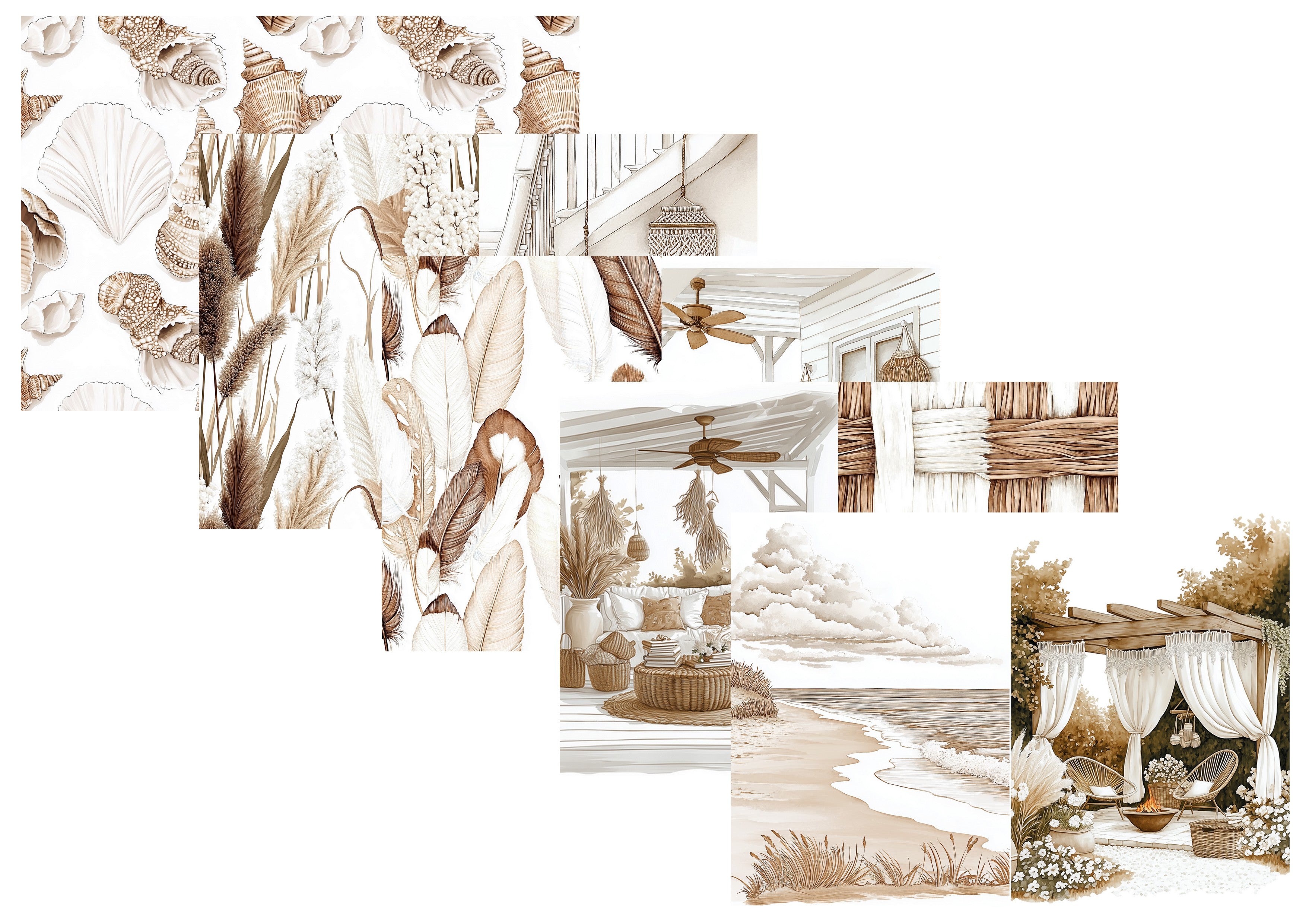 LovedbyGaby A4 journalpapier set Neutral summer