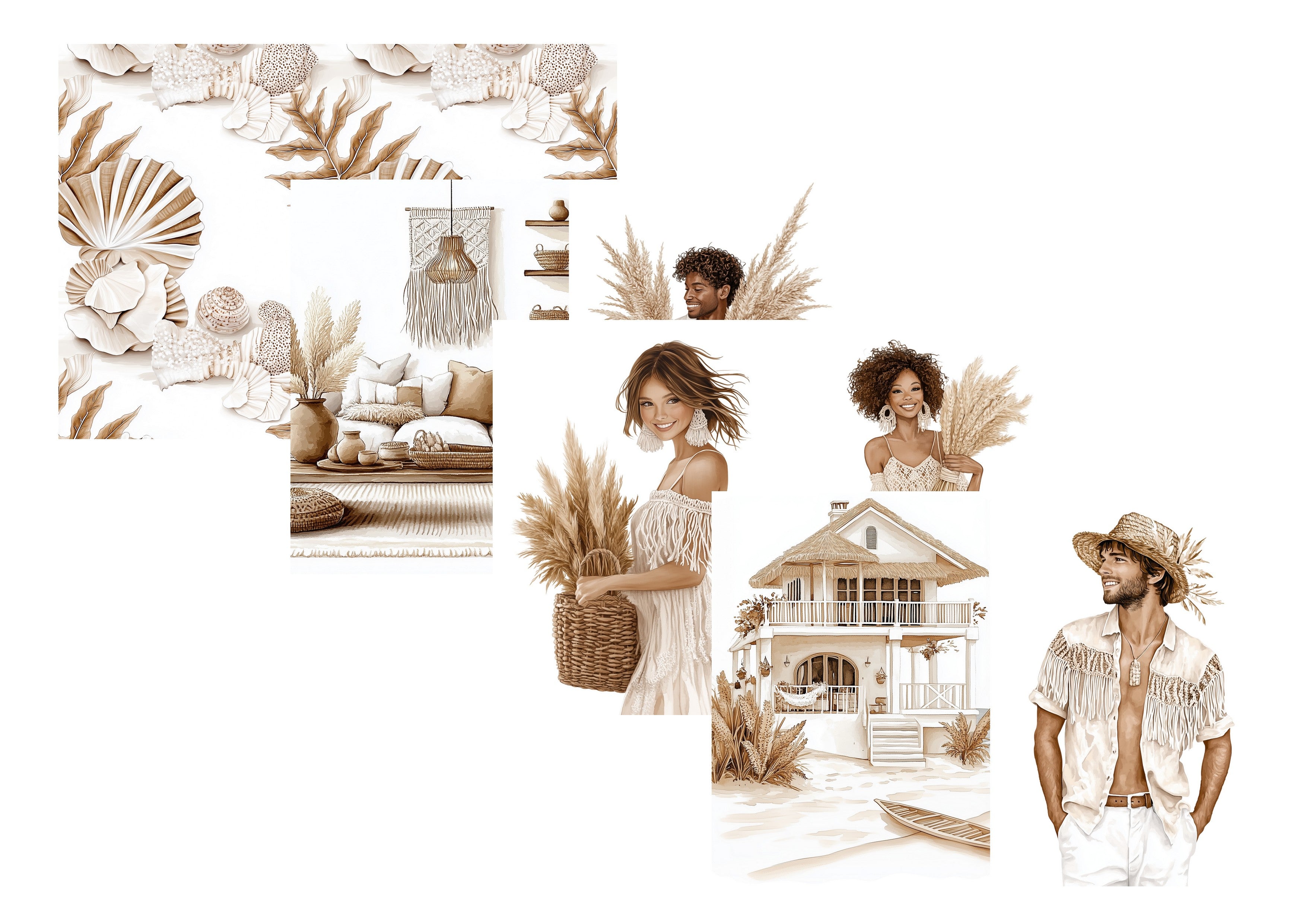 LovedbyGaby A4 journalpapier set Neutral summer
