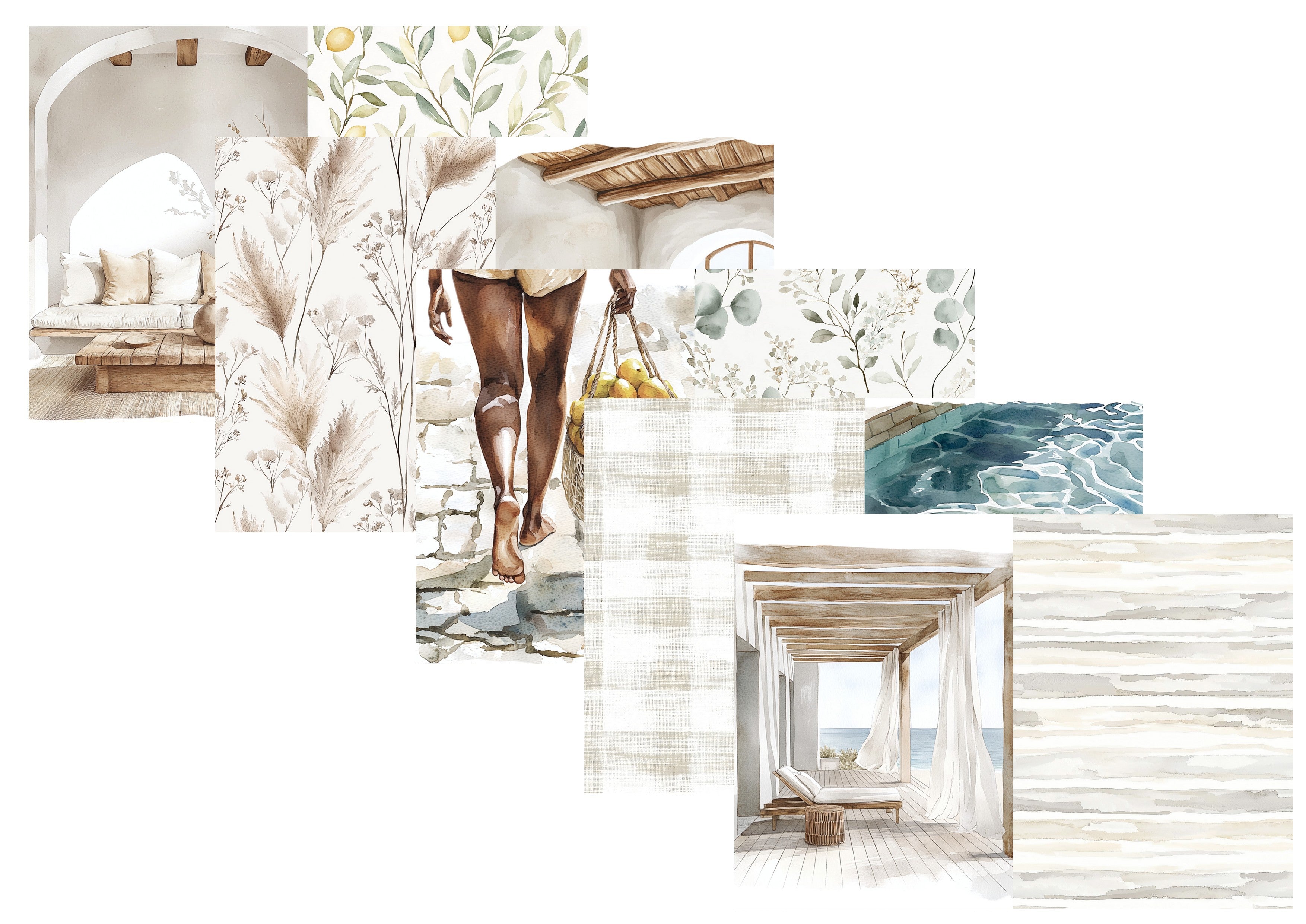 LovedbyGaby A4 en A5 journalpapier set Ocean