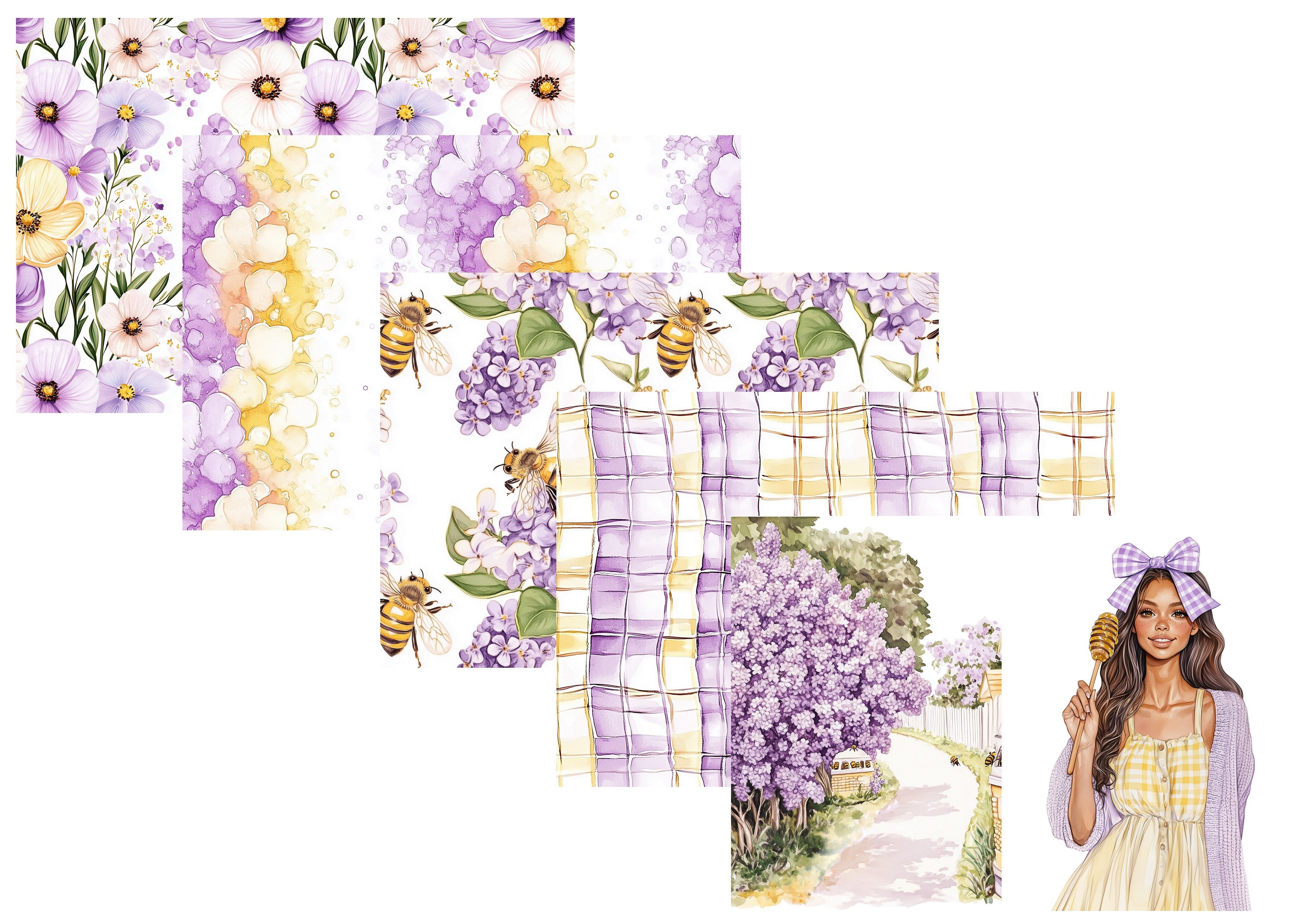 LovedbyGaby A4 journalpapier set Oh Honey