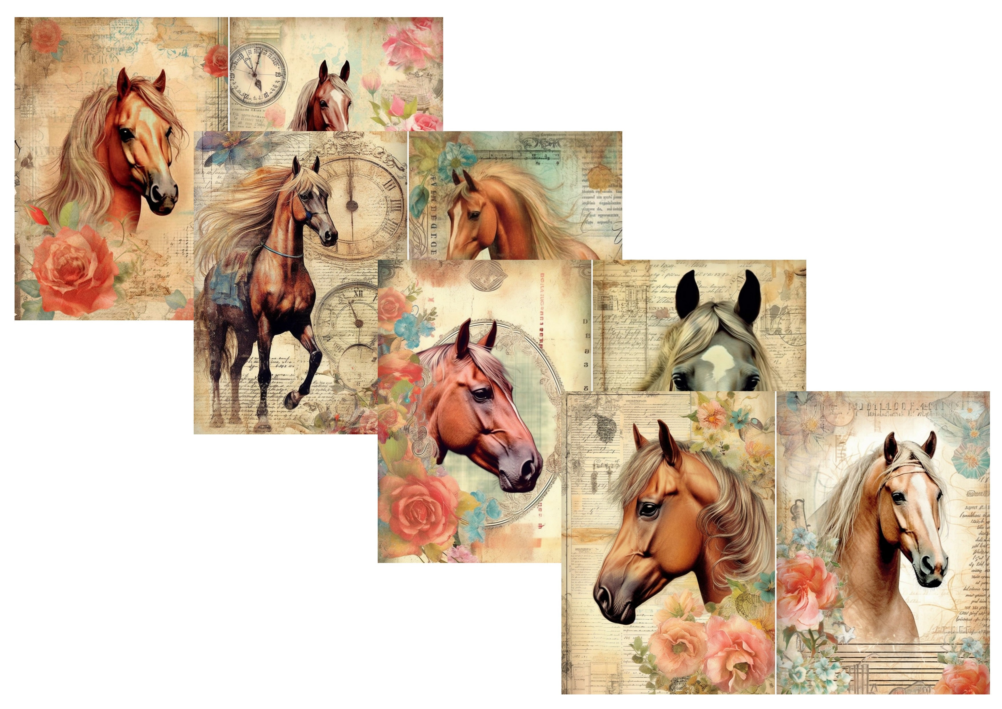 LovedyGaby A4 journalpapierset Paarden