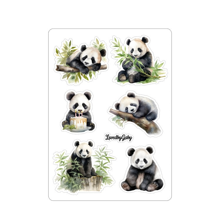 LovedbyGaby stickers Pandas life