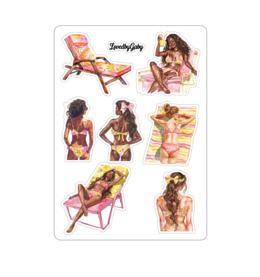 LovedbyGaby stickers Poolside
