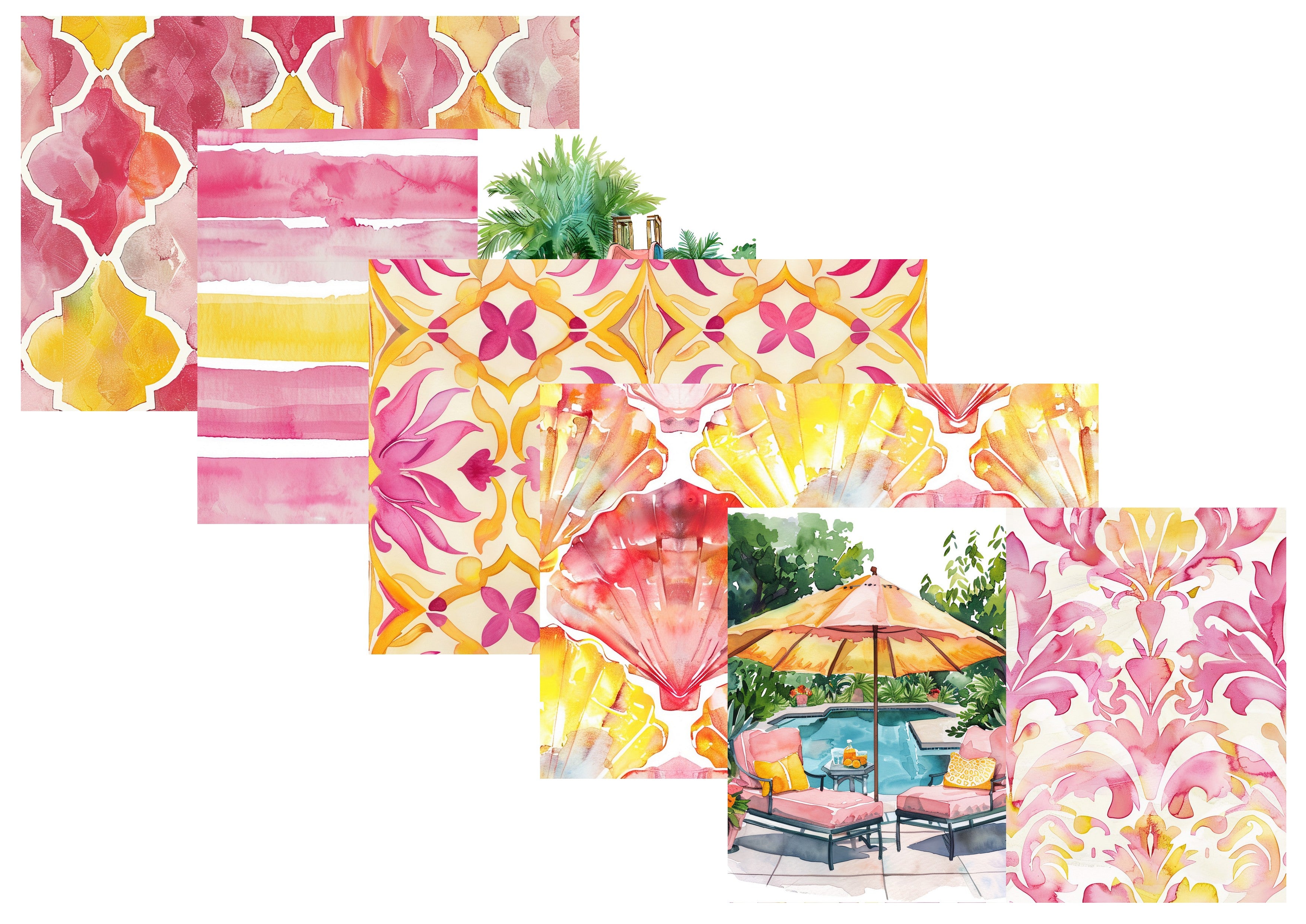LovedbyGaby A4 journalpapier set Poolside