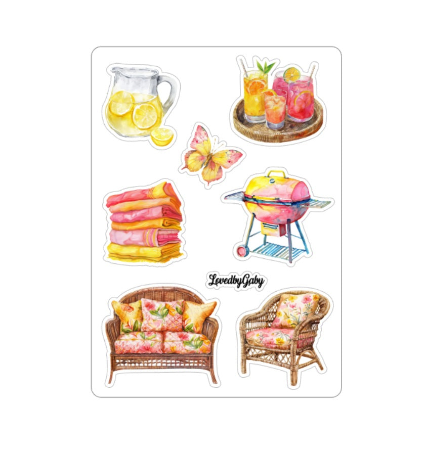 LovedbyGaby stickers Poolside