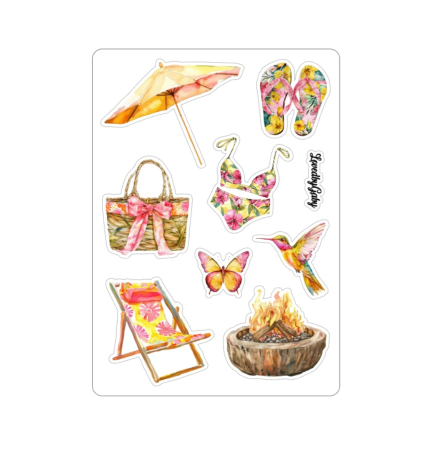 LovedbyGaby stickers Poolside