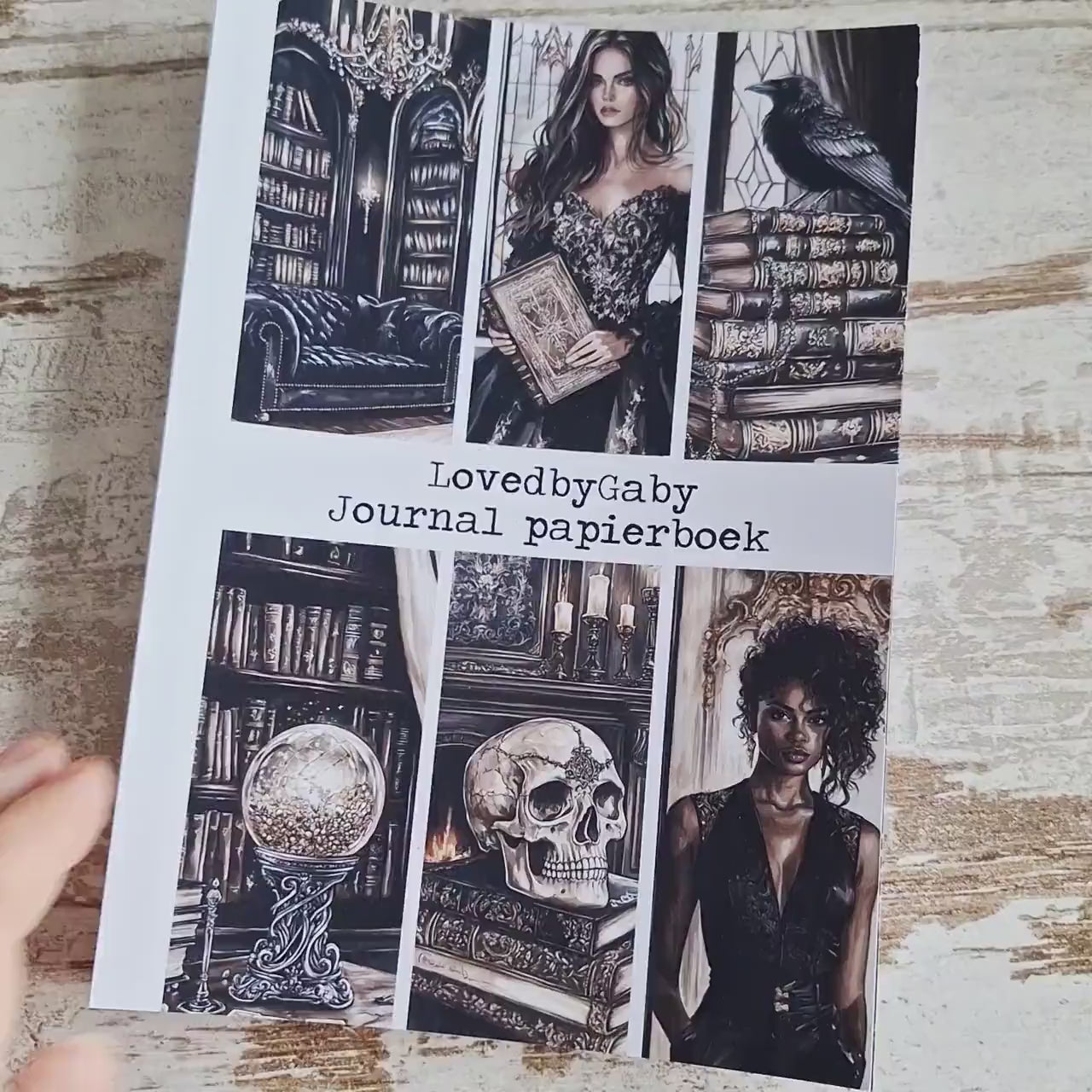 LovedbyGaby A5 journalpaper boek Dark library