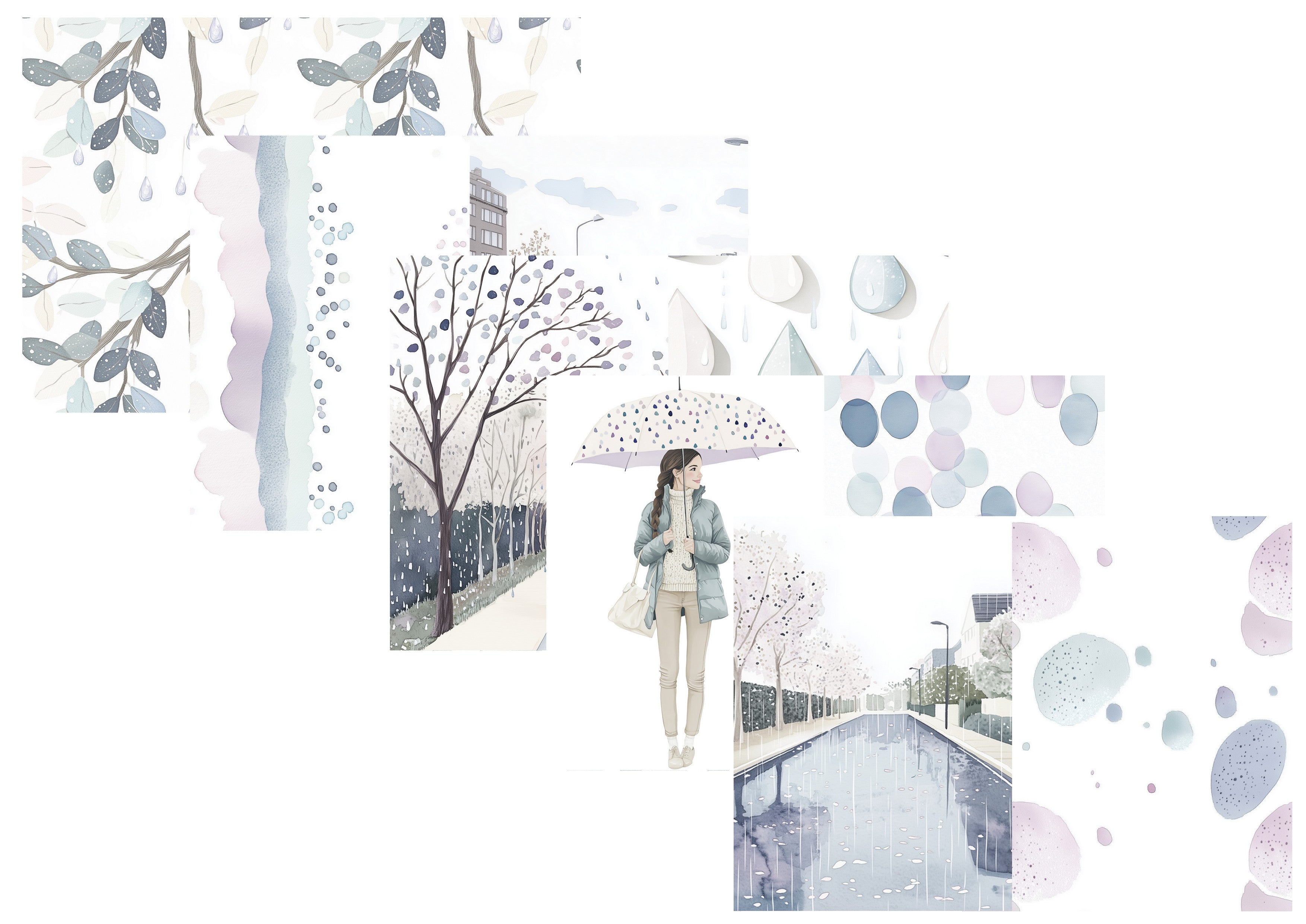 LovedbyGaby journalpapier set Regendag