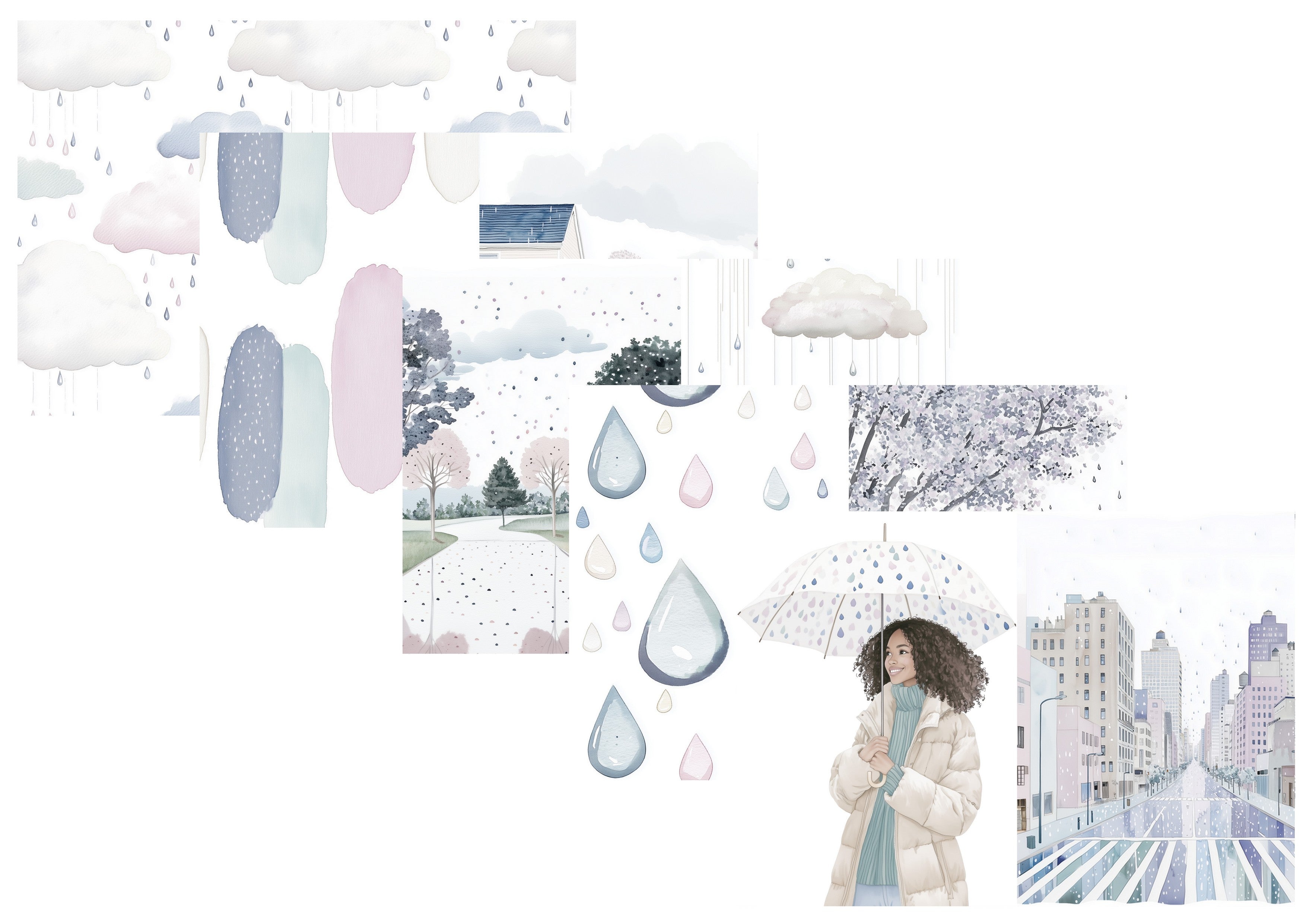 LovedbyGaby journalpapier set Regendag