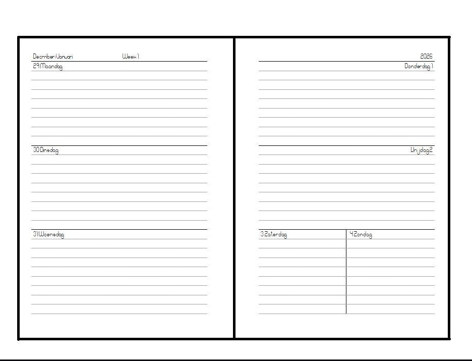 2026 LovedbyGaby B6 inserts ruled