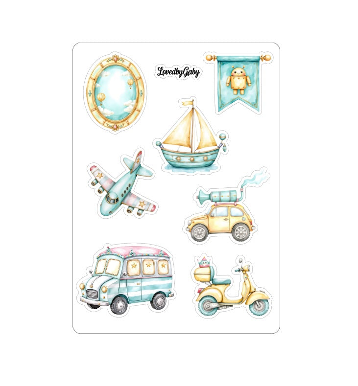LovedbyGaby stickers Vriendelijke Robots