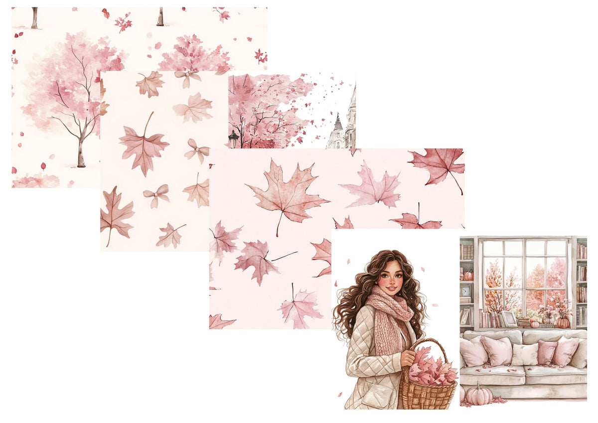 LovedbyGaby journalpapier set Blush Autumn