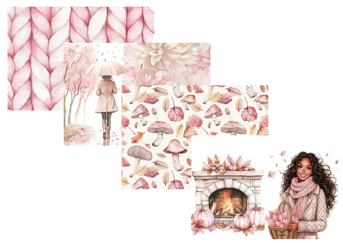 LovedbyGaby journalpapier set Blush Autumn
