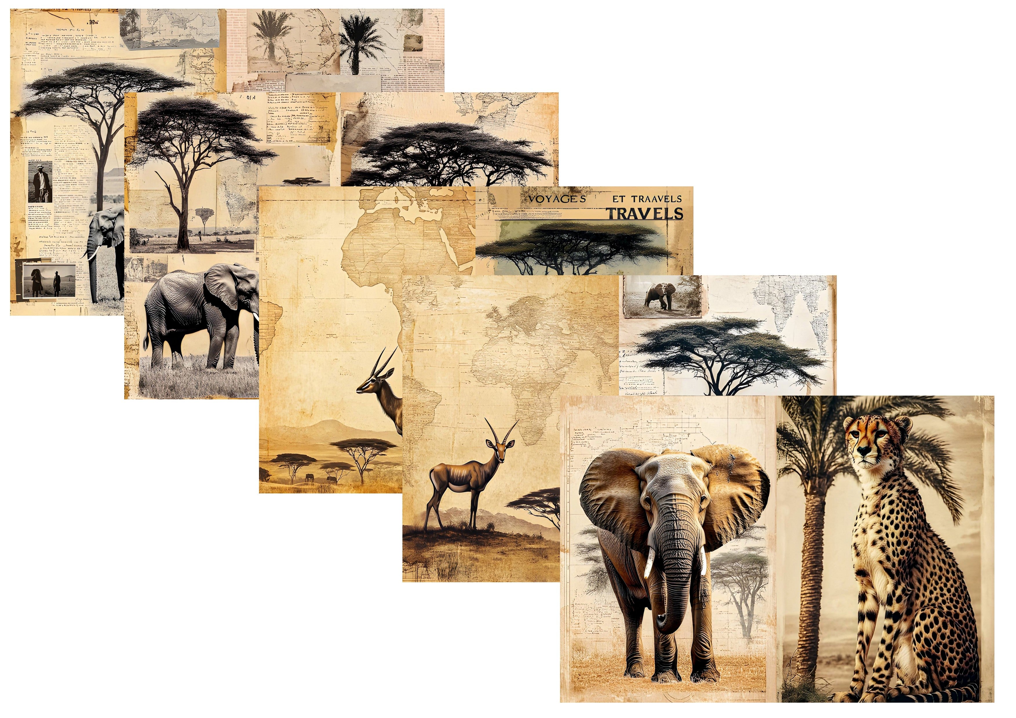 LovedbyGaby papierset Safari