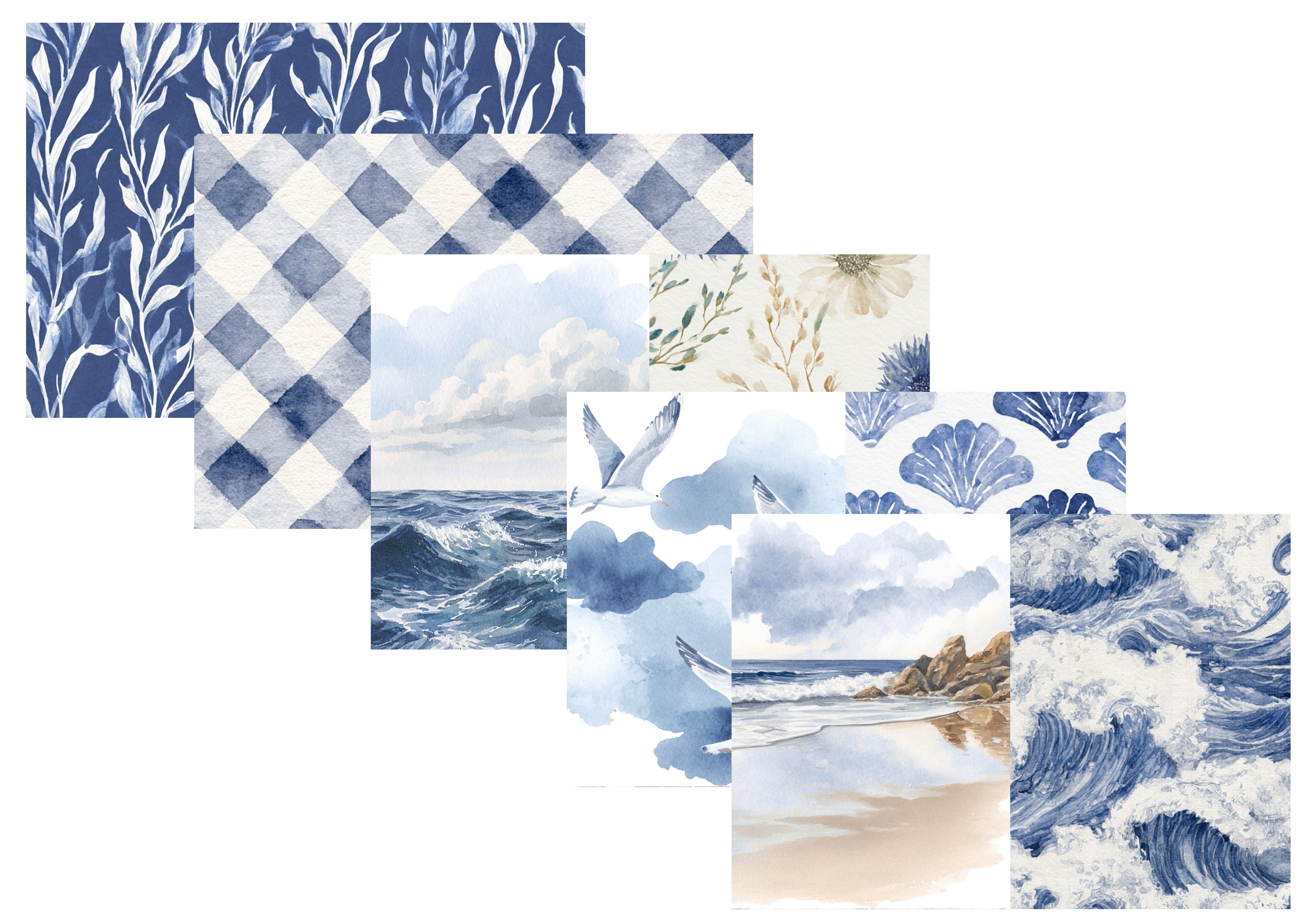 LovedbyGaby A4 journalpapier set Sailing Blue
