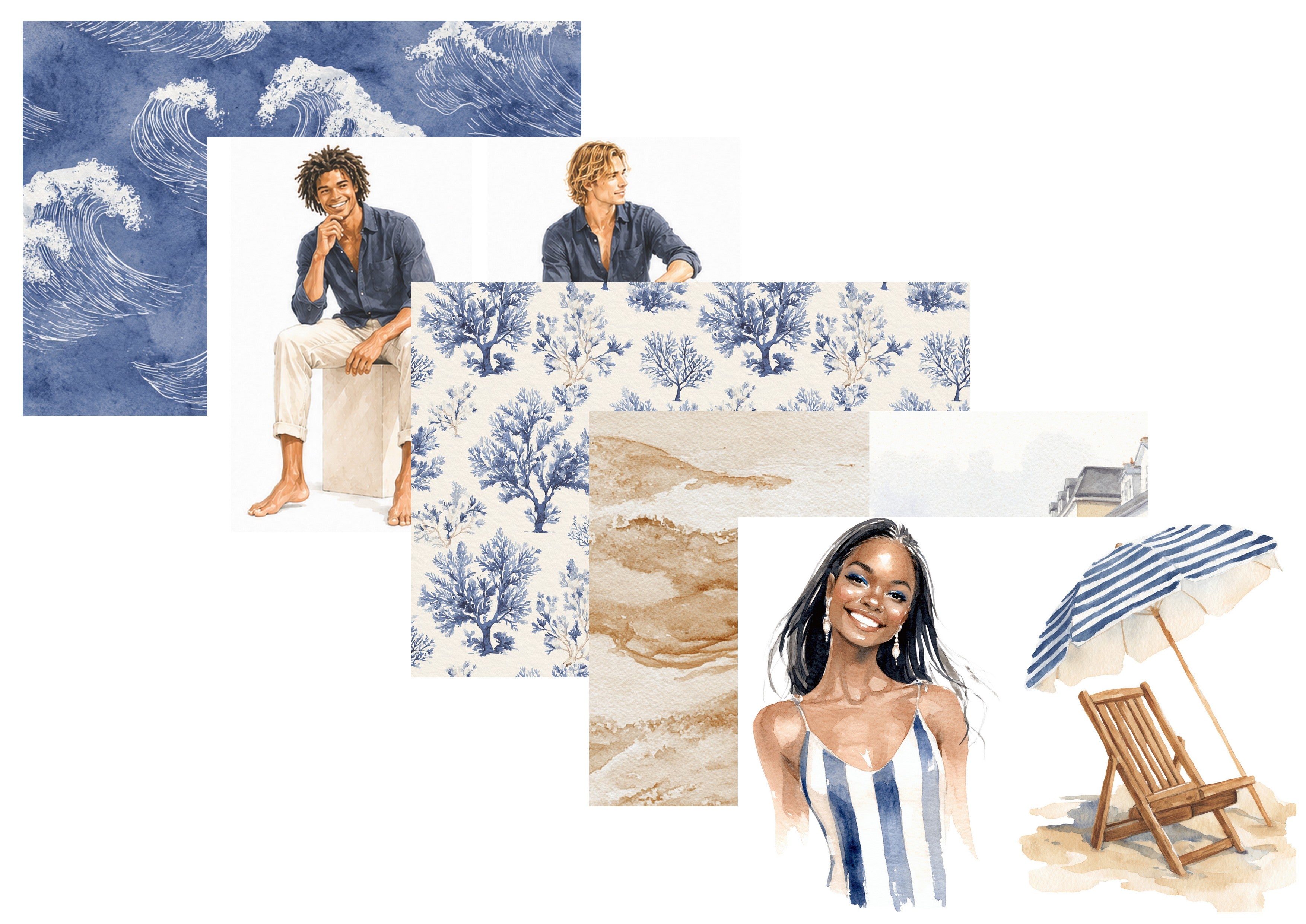 LovedbyGaby A4 journalpapier set Sailing Blue