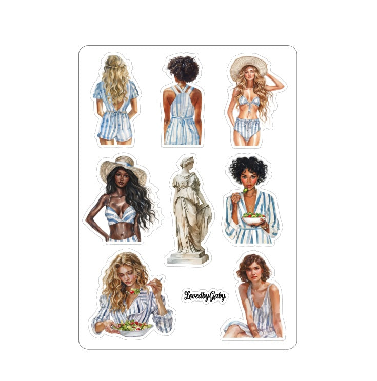 LovedbyGaby stickers Santorini