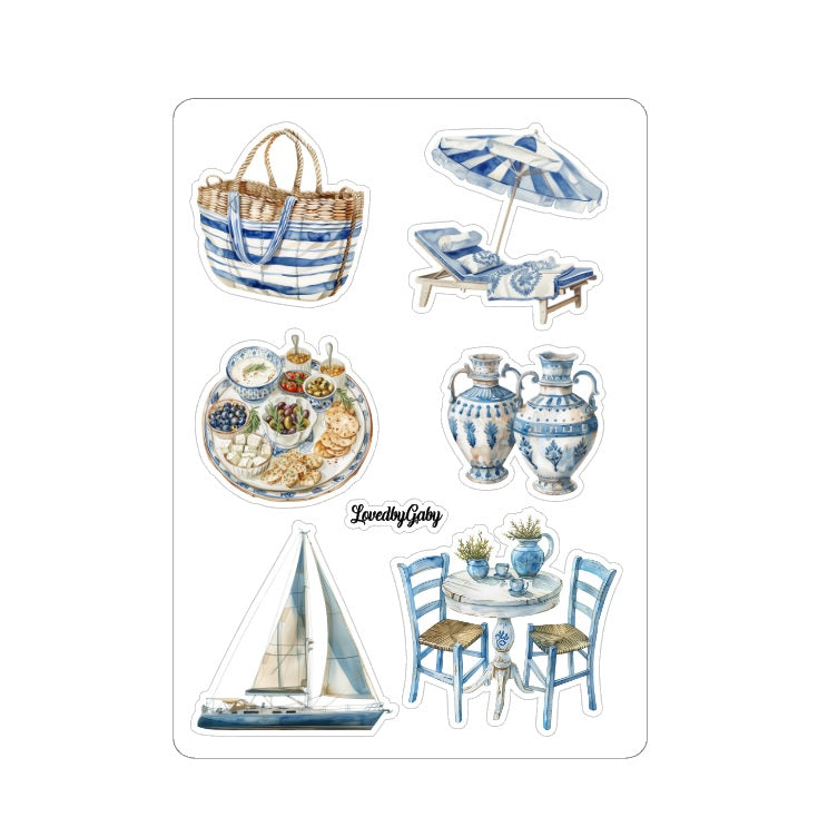 LovedbyGaby stickers Santorini