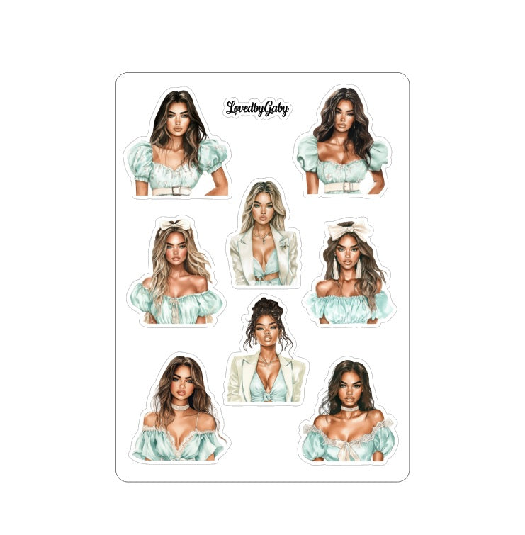 LovedbyGaby stickers Sky Blue