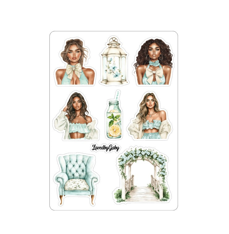 LovedbyGaby stickers Sky Blue