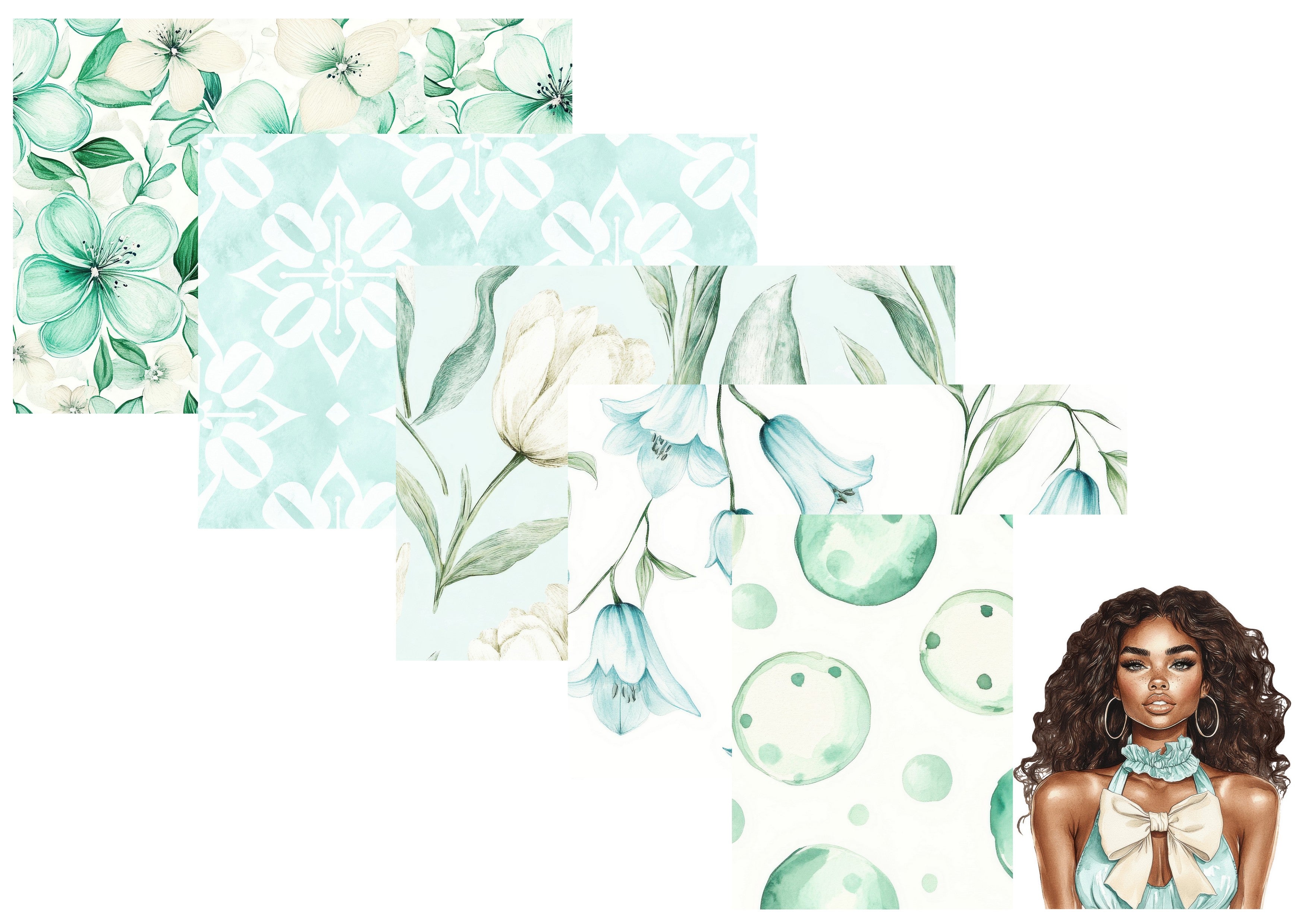 LovedbyGaby A4 journalpapier set Sky Blue