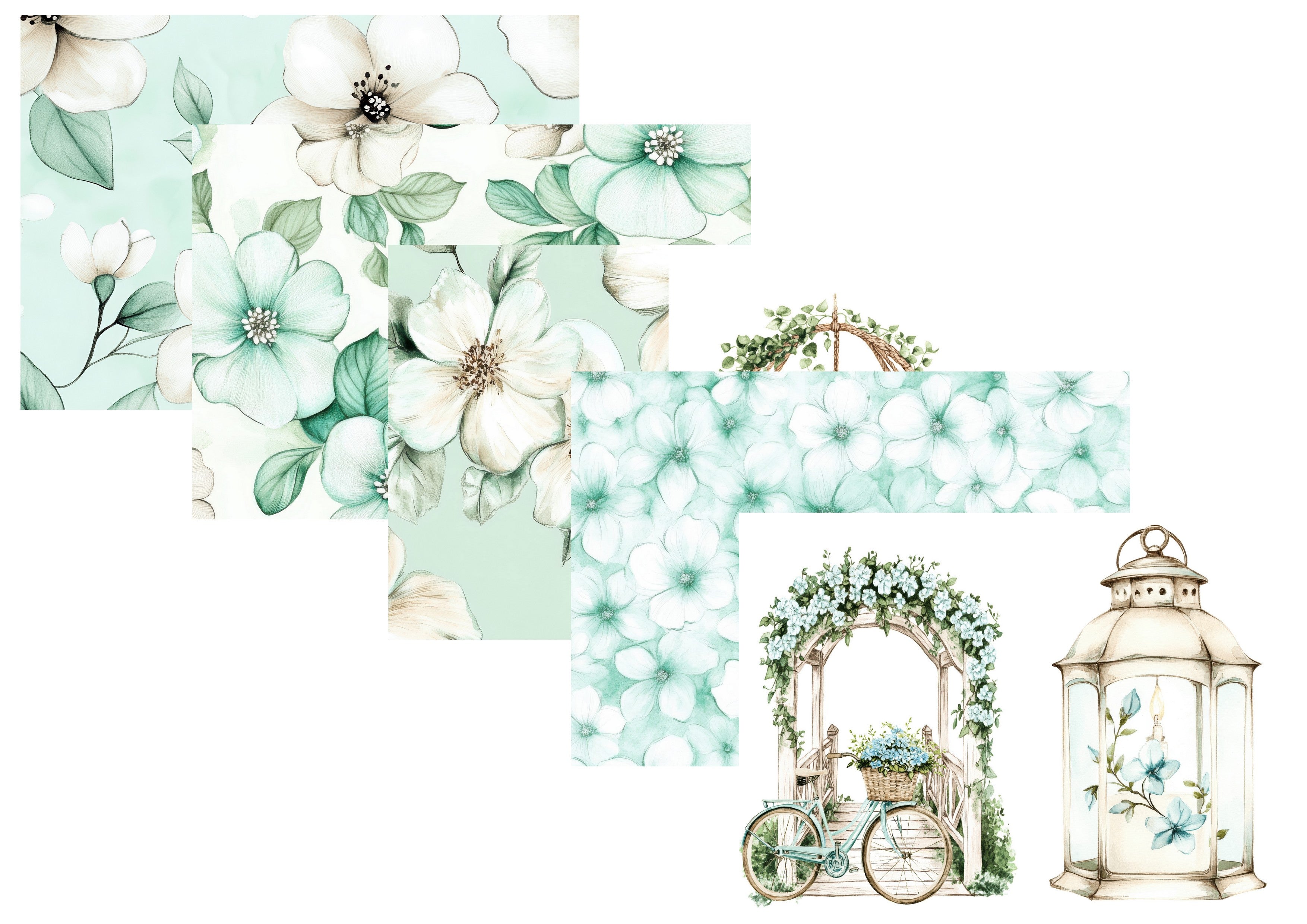 LovedbyGaby A4 journalpapier set Sky Blue