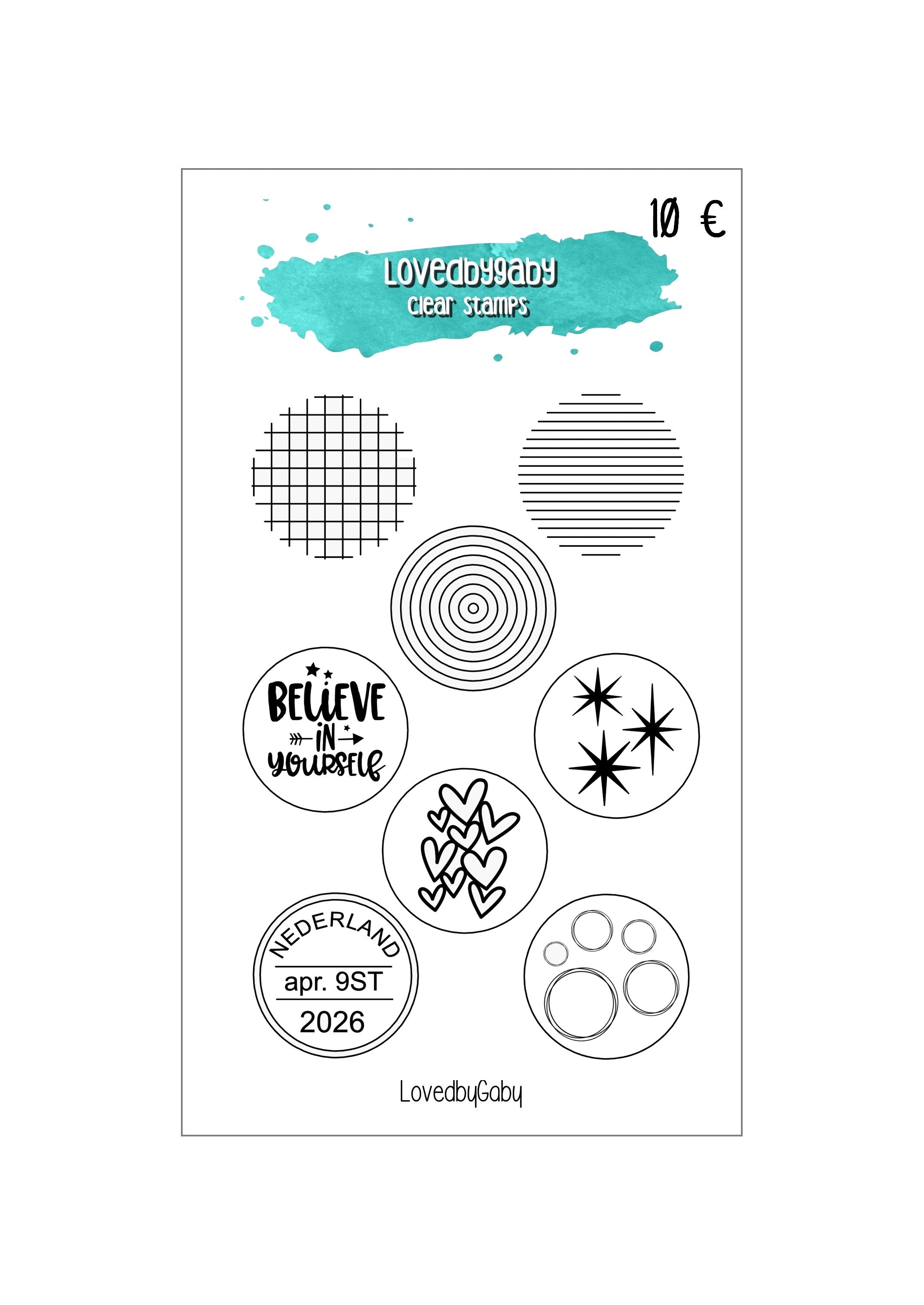 LovedbyGaby clearstamps Rounds