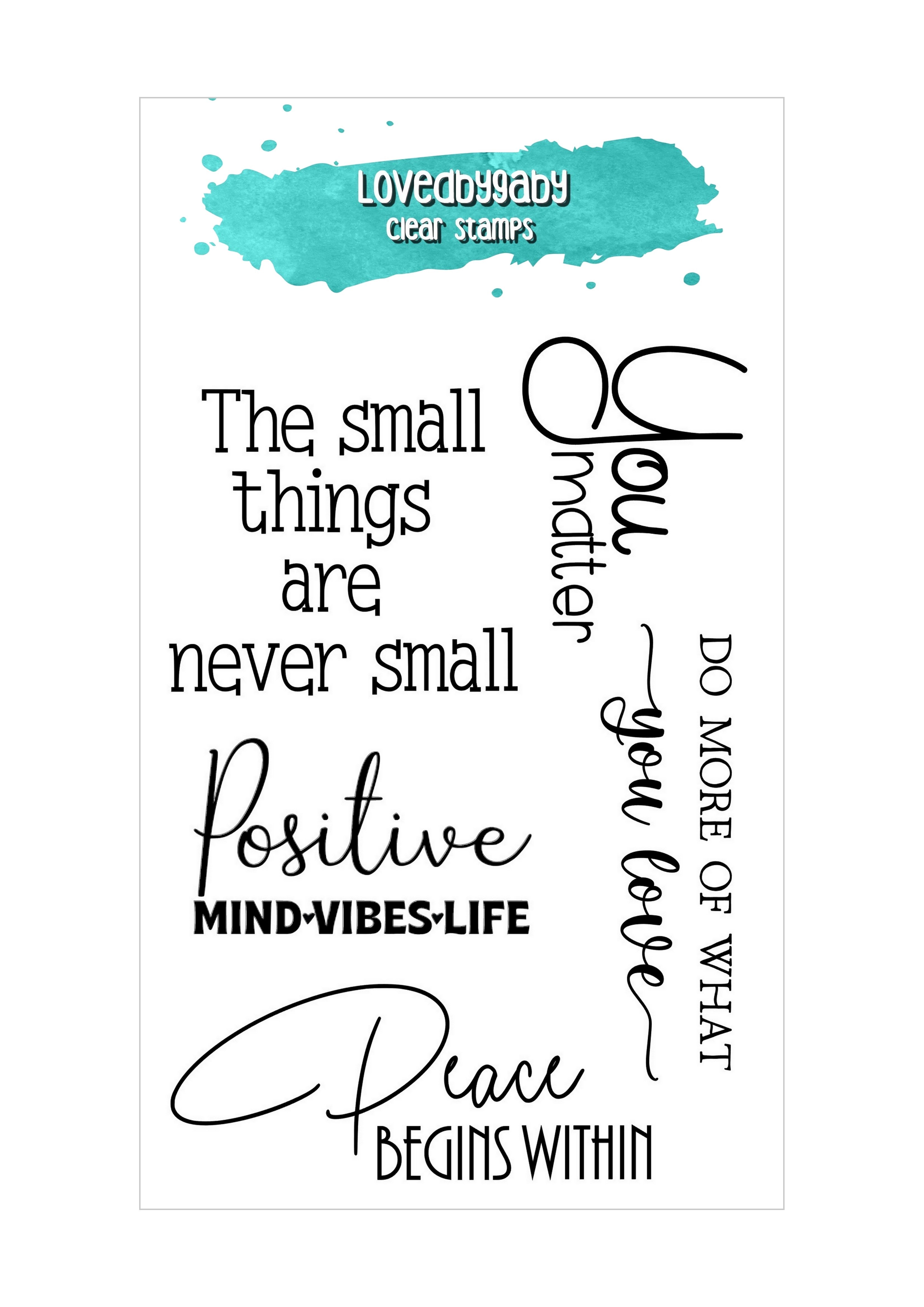 LovedbyGaby clearstamps selflove