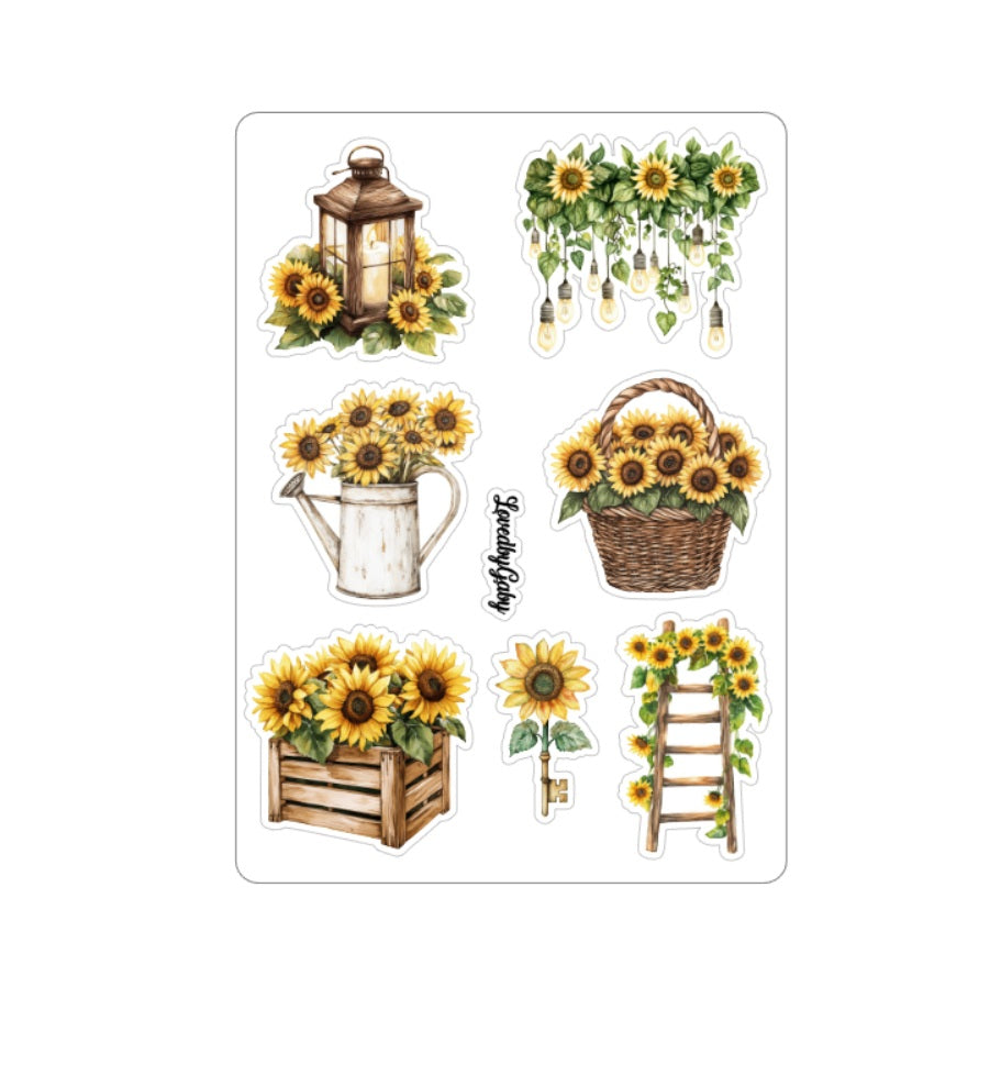 LovedbyGaby stickers Sunflower world