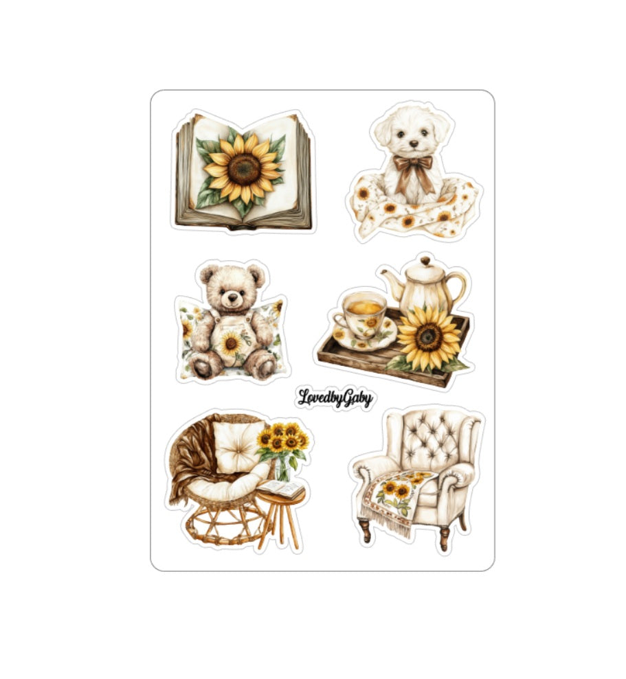LovedbyGaby stickers Sunflower world