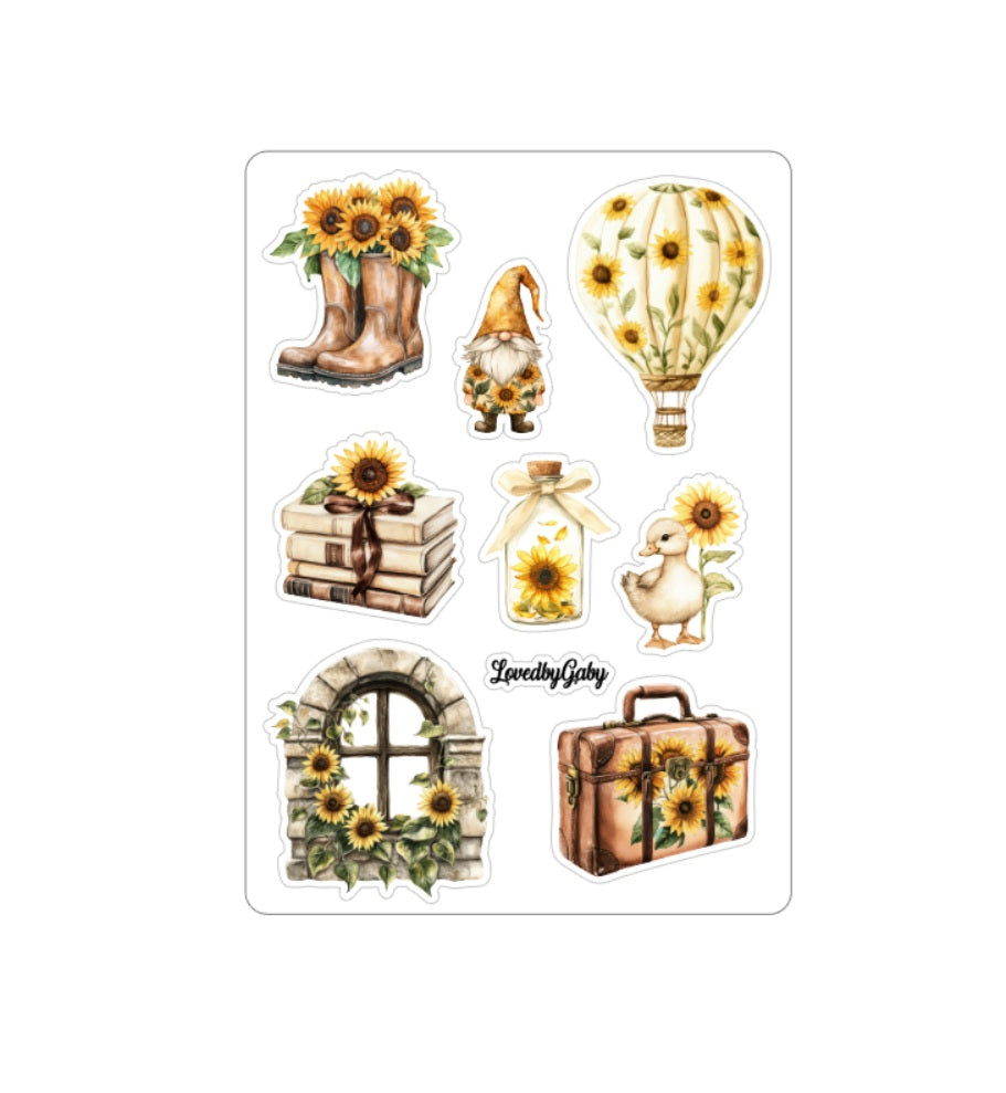 LovedbyGaby stickers Sunflower world