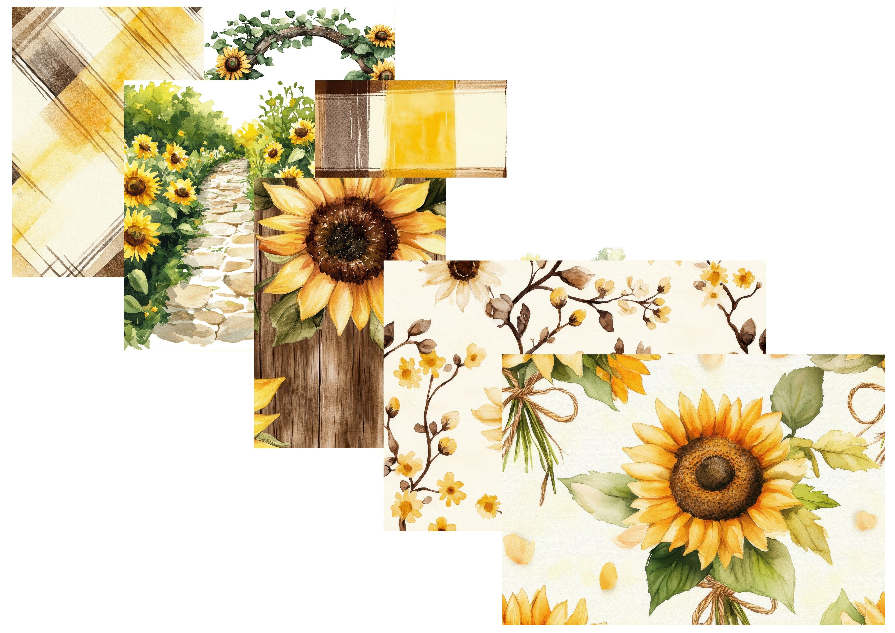 LovedbyGaby journalpapier set Sunflower world