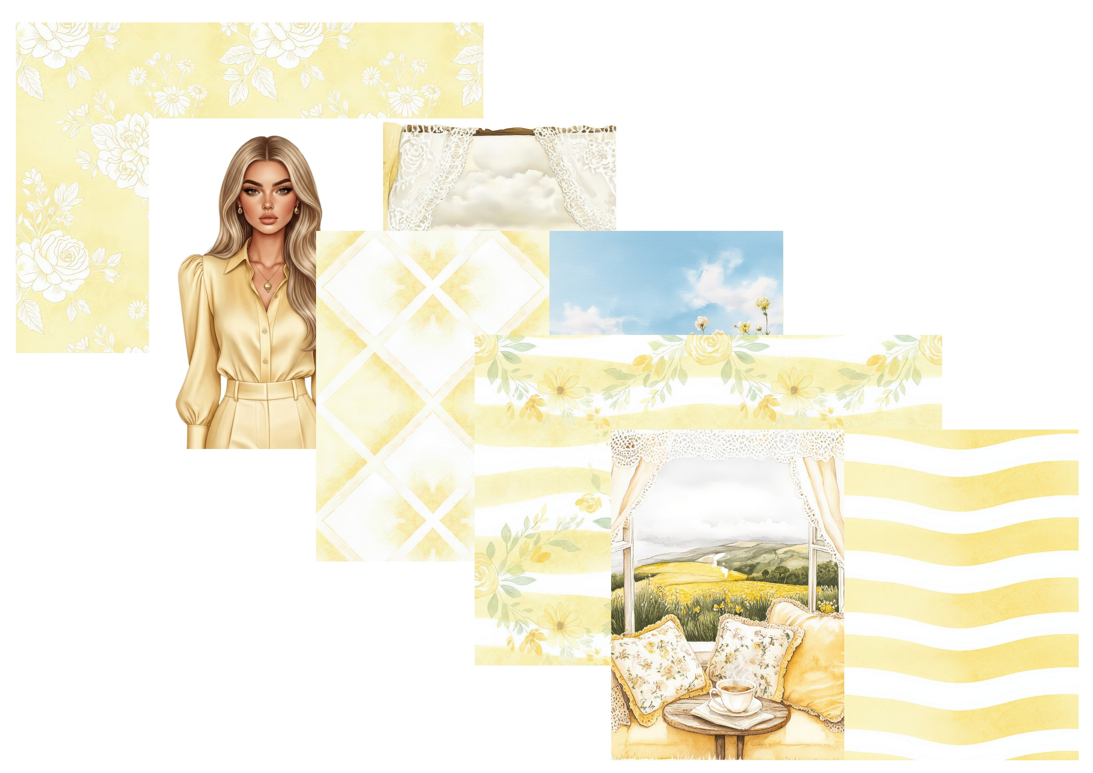 LovedbyGaby papierset Sunlit