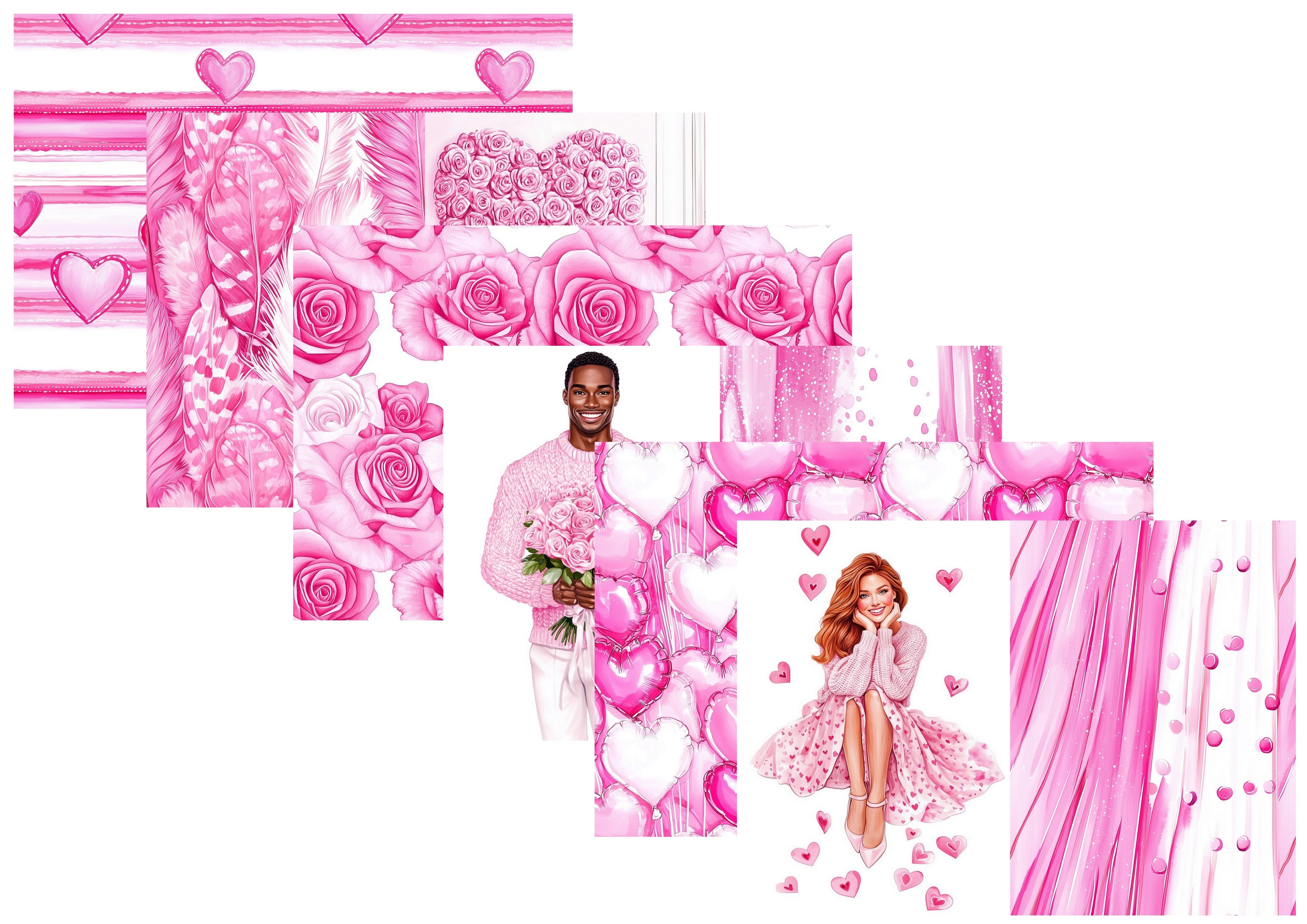 LovedbyGaby A4 journalpapier set Sweet love