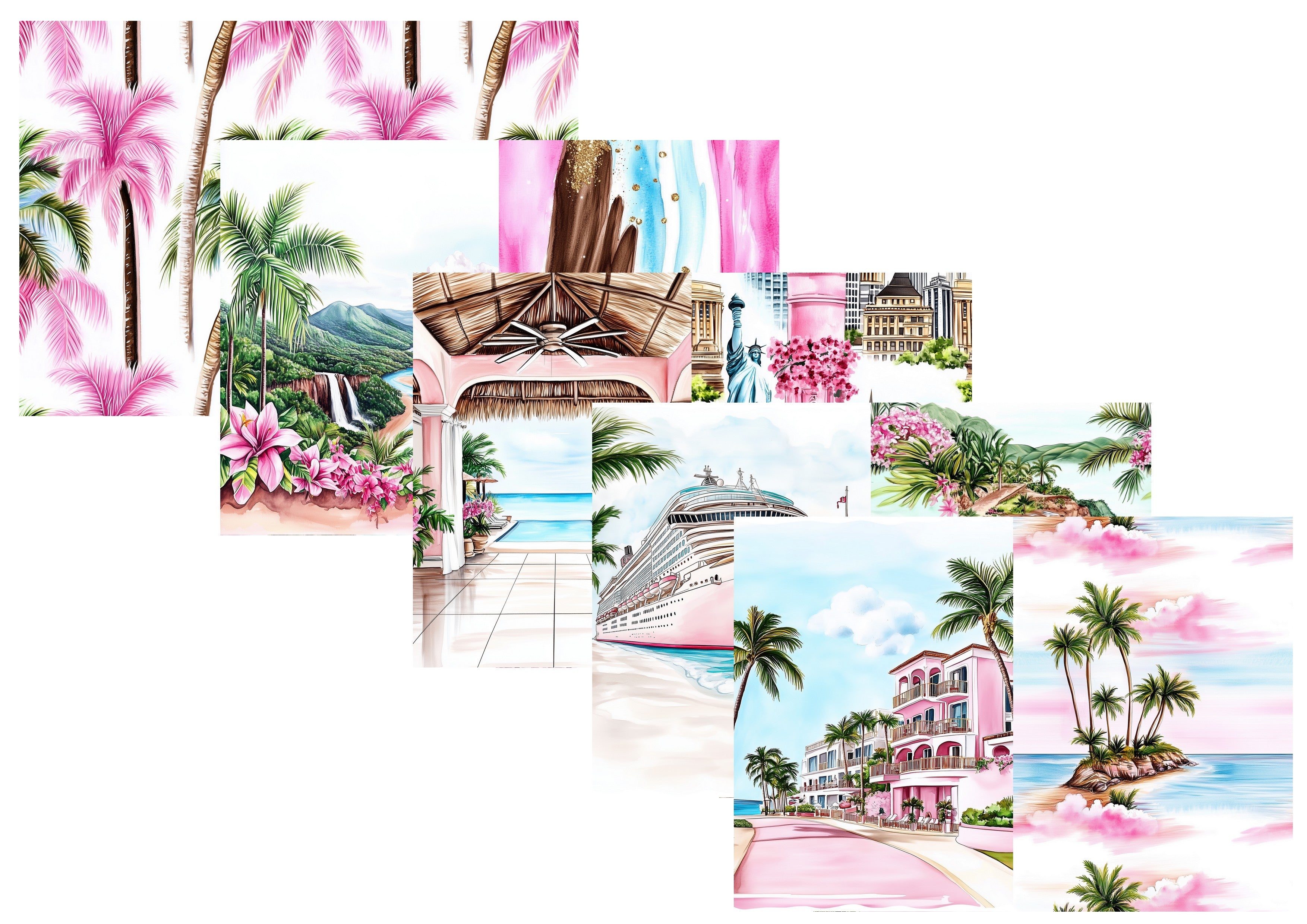 LovedbyGaby A4 journalpapier set Traveltime