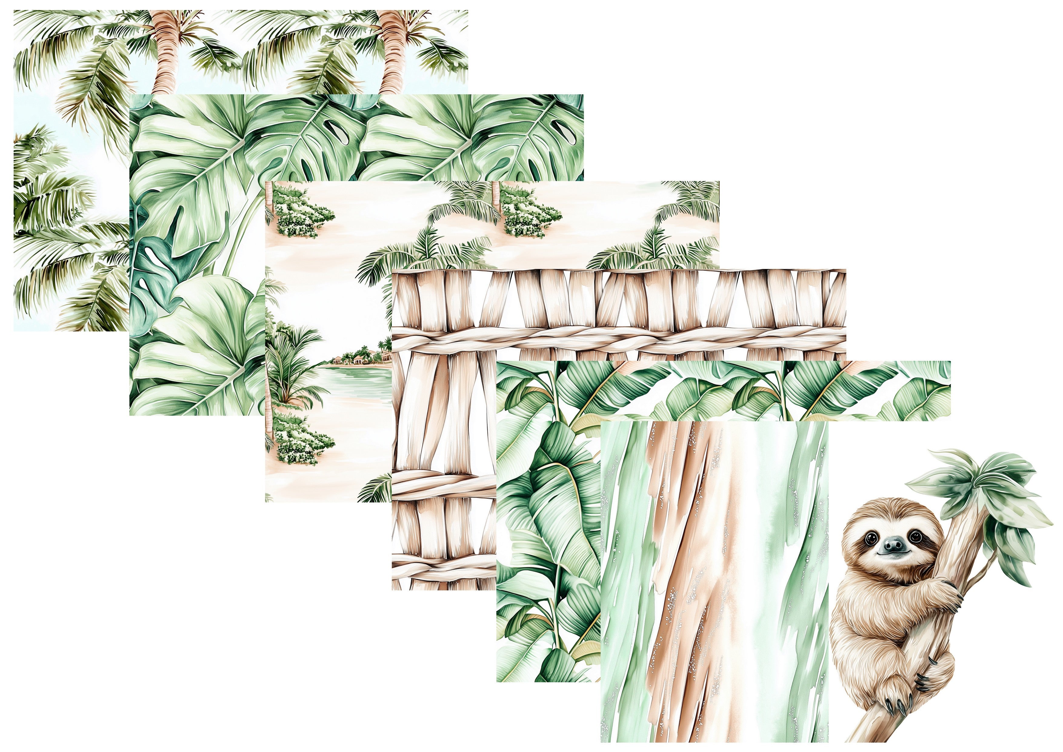 LovedbyGaby A4 journalpapier set Tropical vibes