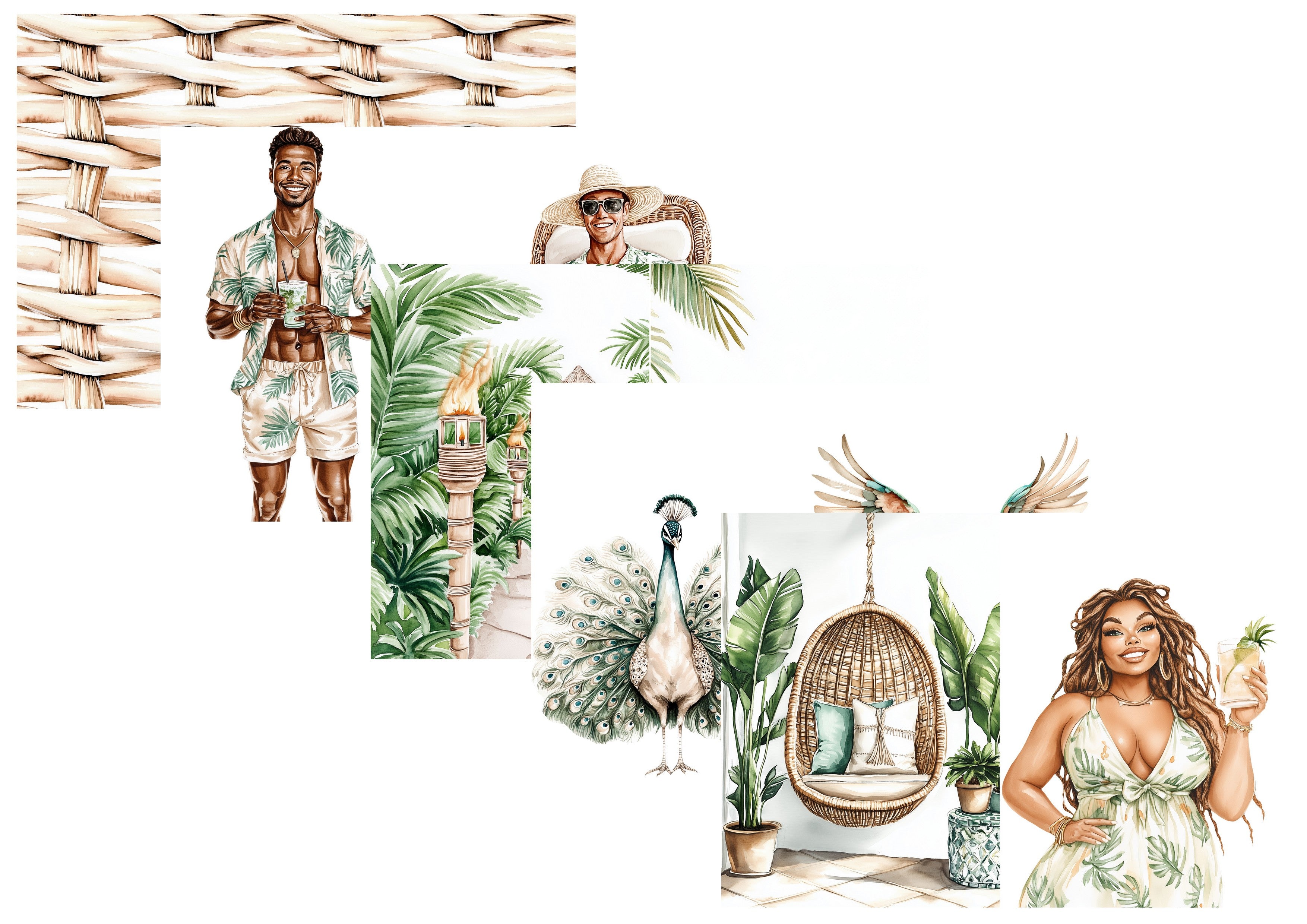 LovedbyGaby A4 journalpapier set Tropical vibes